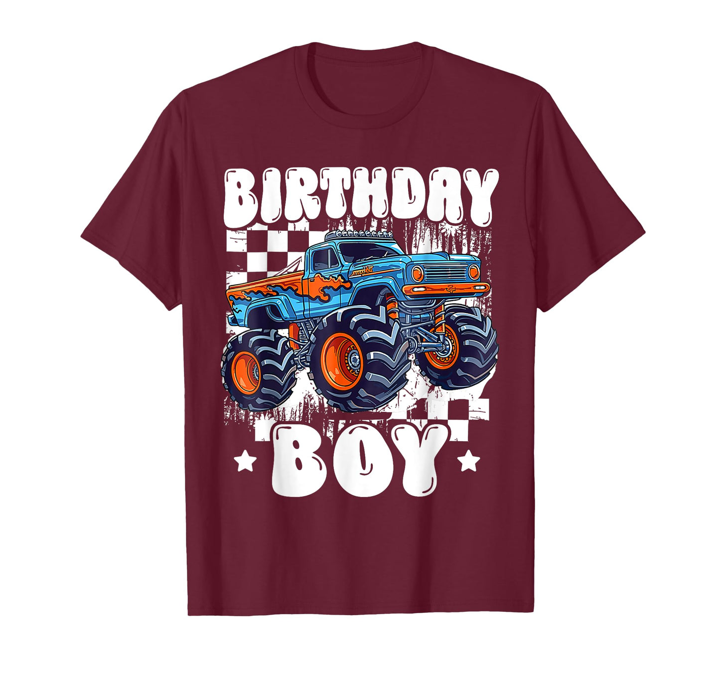 Kids Monster Truck Birthday Boy Birth day Party Family T-Shirt