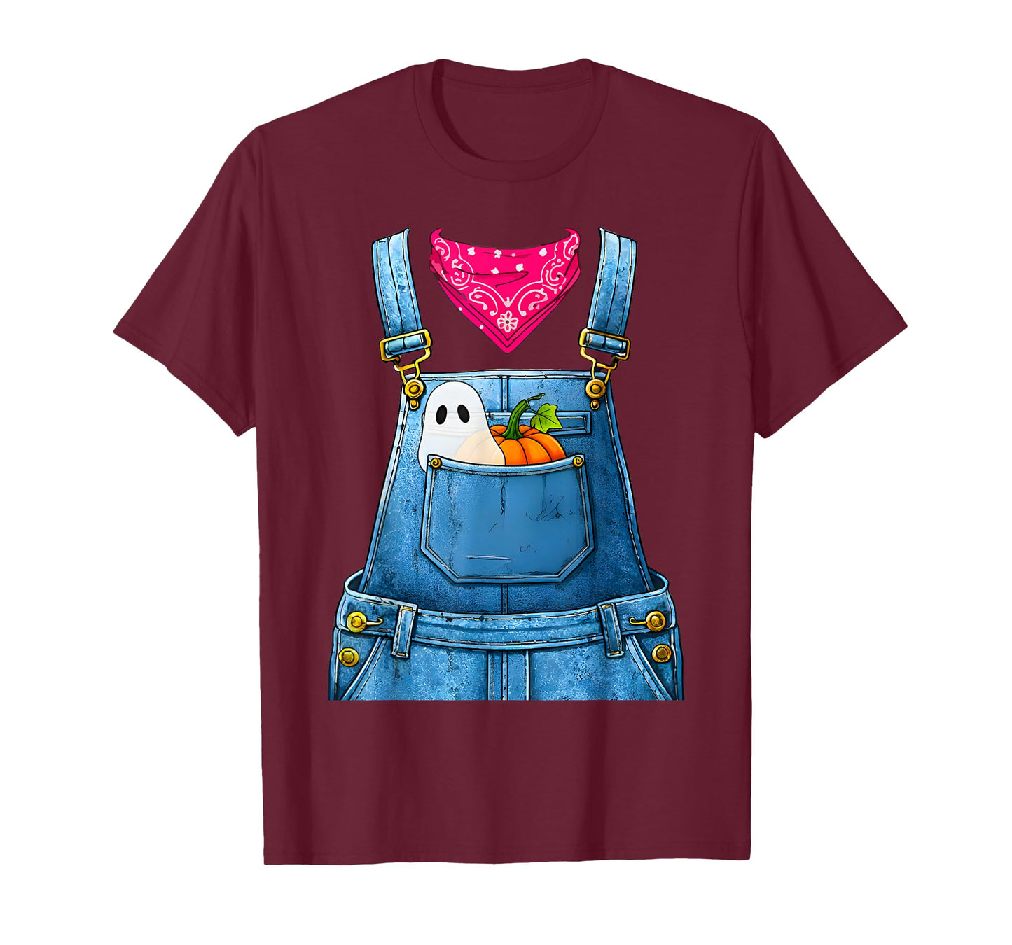Halloween Overalls Farmer Costume for Women and Adults T-Shirt