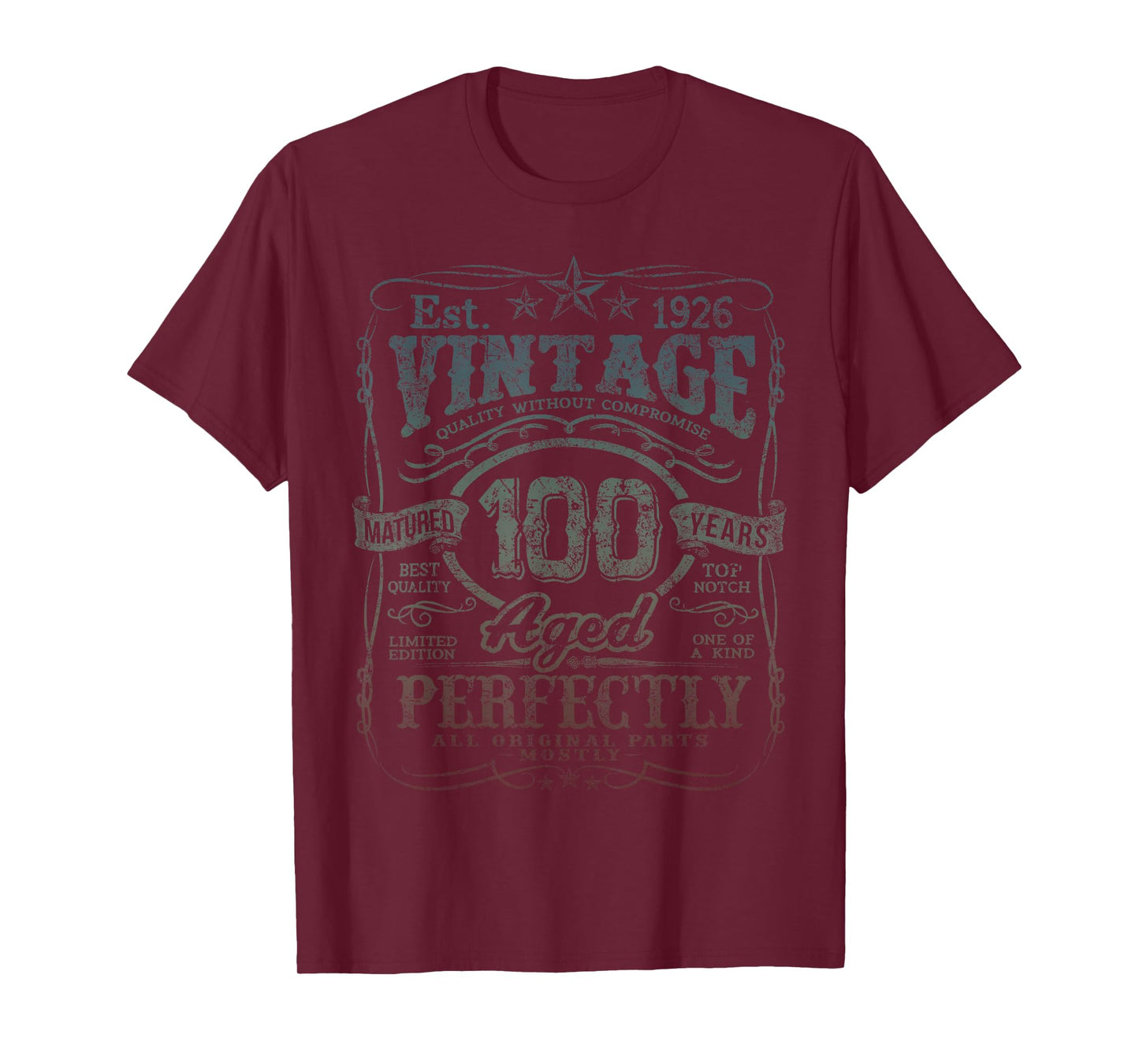 Vintage 1926 Limited Edition 100 Year Old 100th Birthday T-Shirt