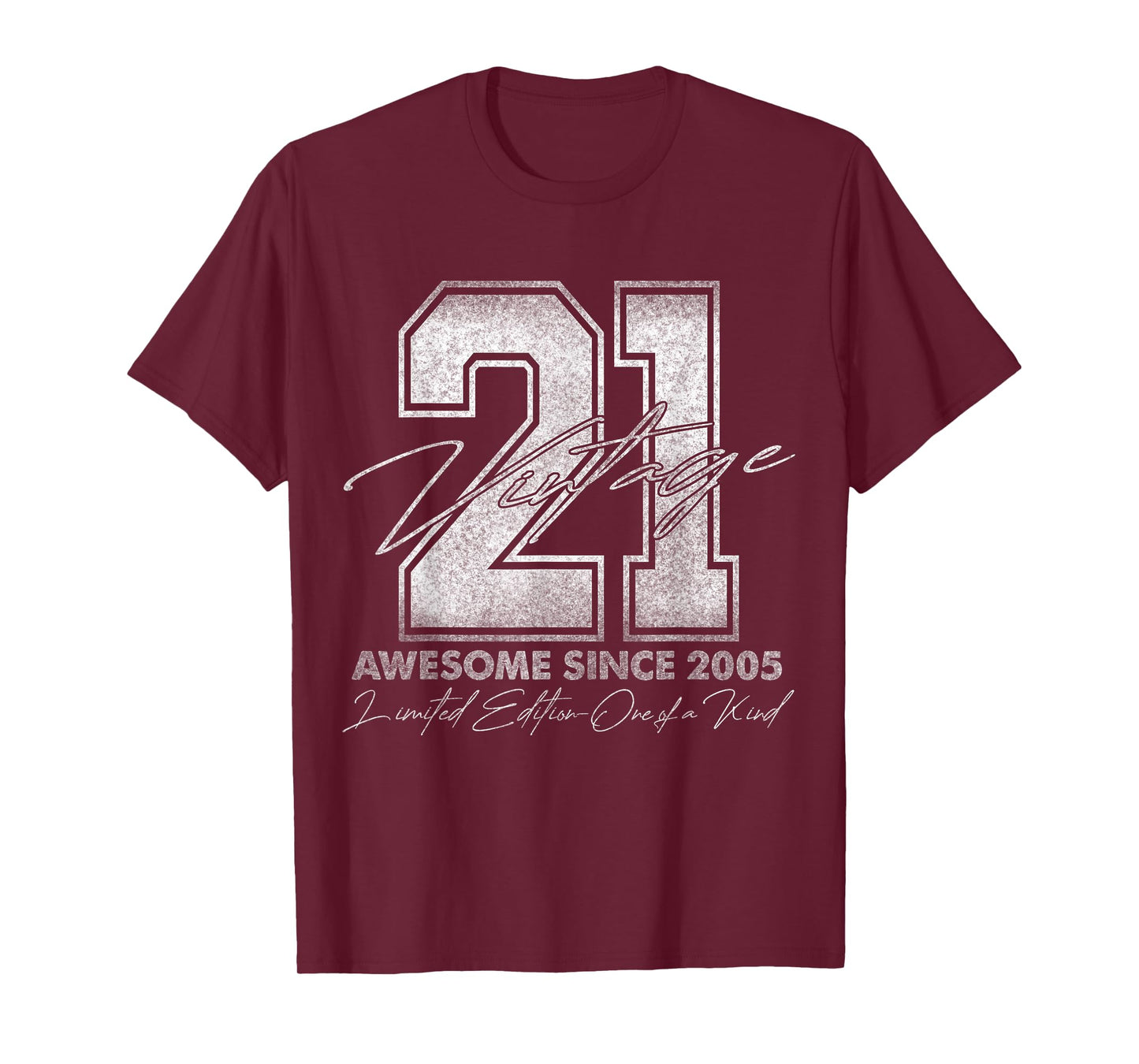 21 Year Old Gifts Vintage 2005 Limited Edition 21st Birthday T-Shirt