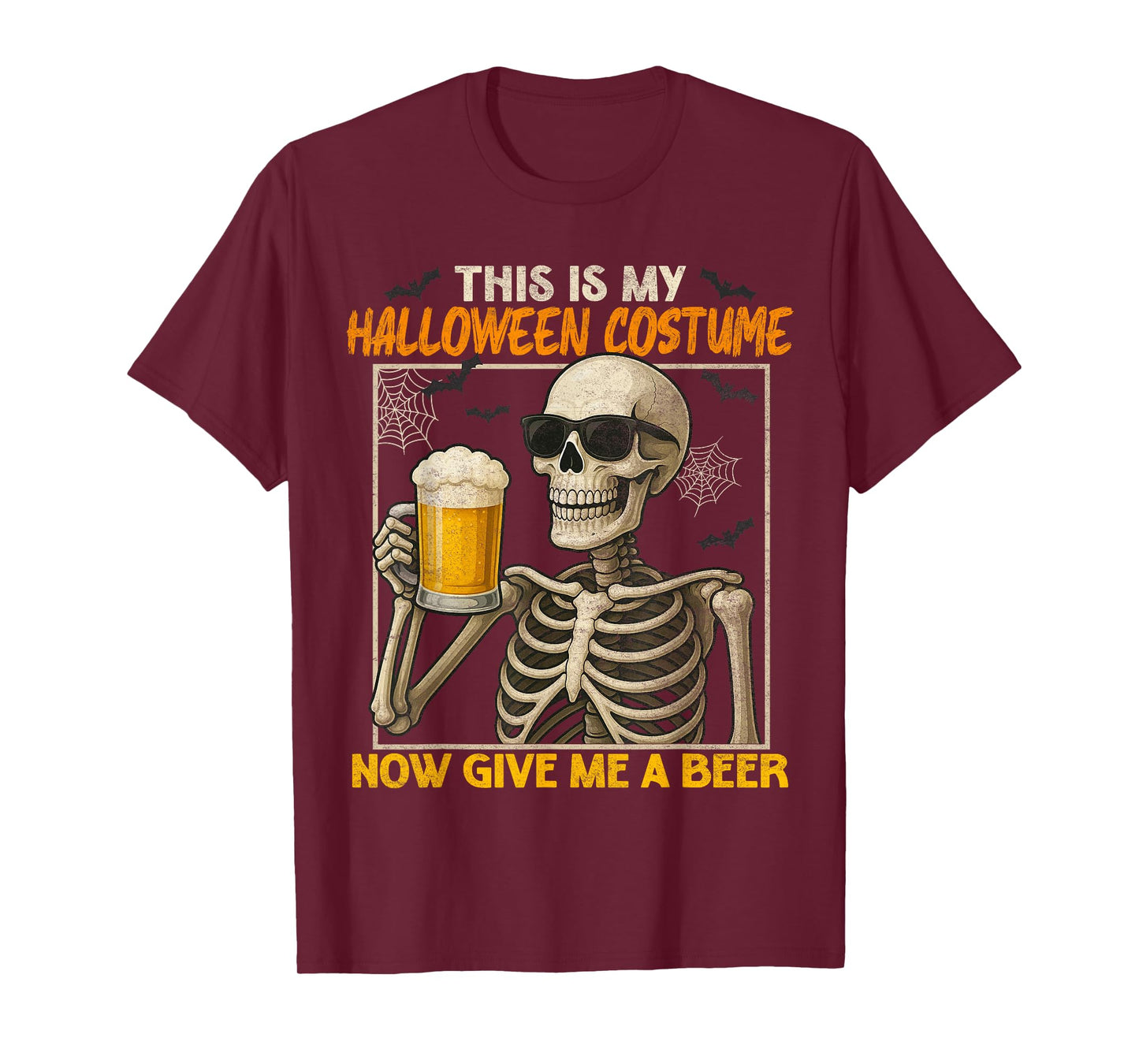 Funny DIY Lazy This is My Halloween Costumes Skeleton Men T-Shirt