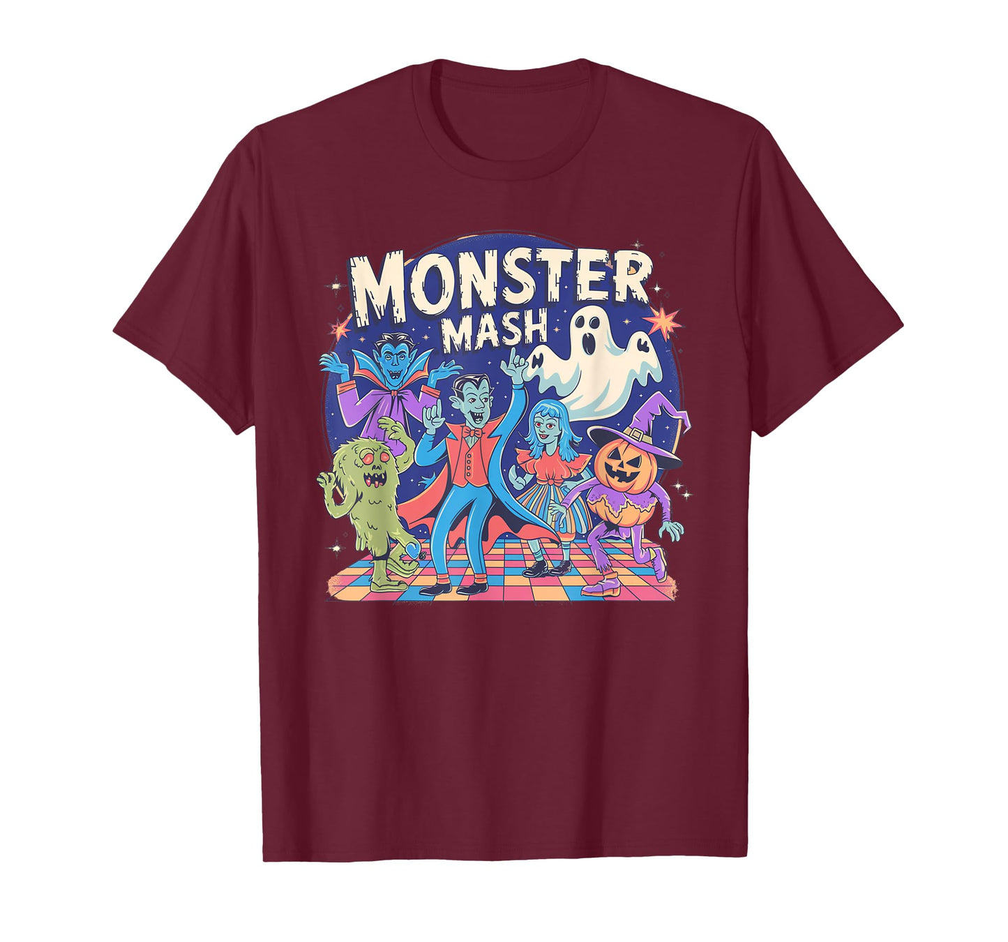 Vintage Monster Mash Funny Halloween Candy Handers T-Shirt