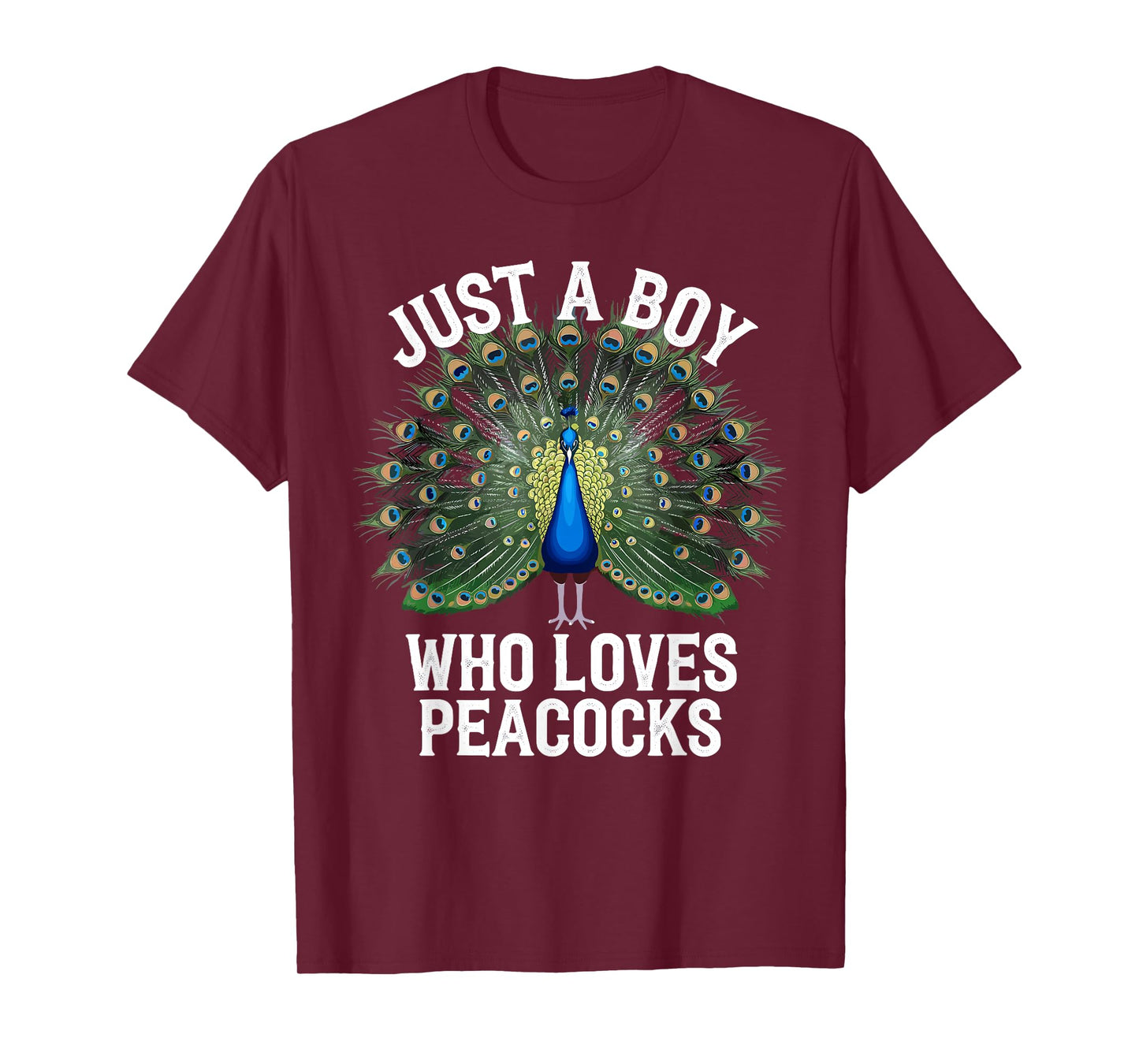Cool Peacock Design For Boys Kids Men Bird Peacock Lovers T-Shirt