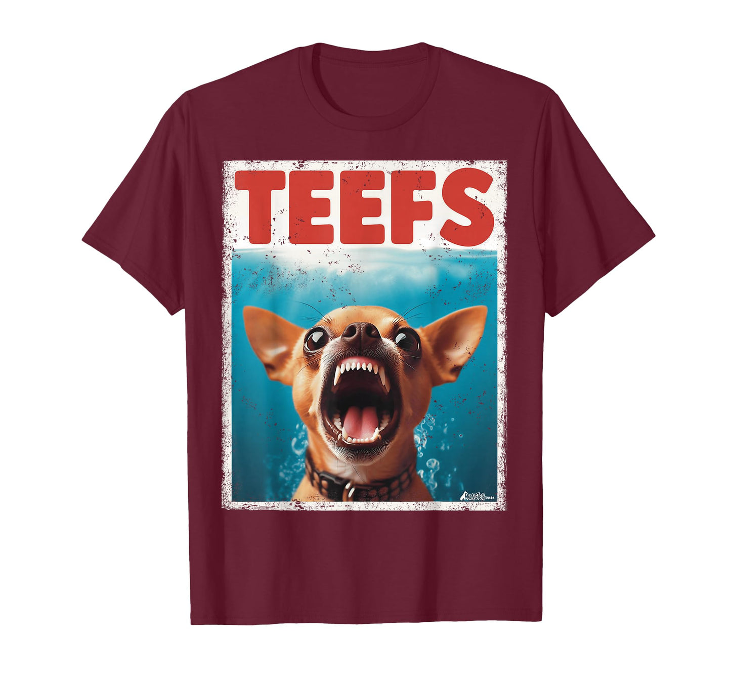 Funny Chihuahua Teefs Top, Teeth Chi Jowls Paws Dog Mom Dad T-Shirt