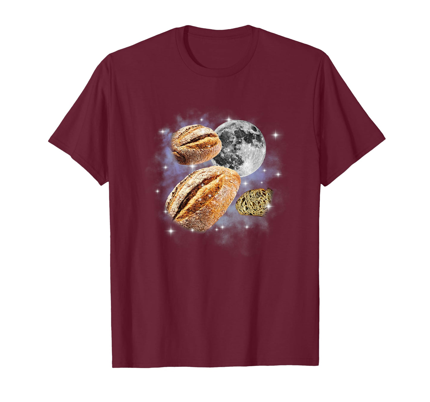 Vintage Three Sourdough Moon Baking Baker Bakery Lover T-Shirt