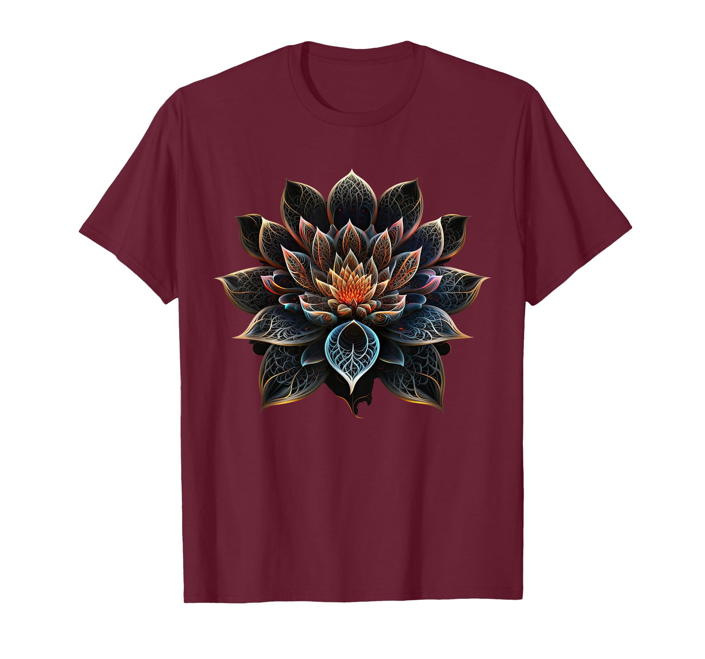 Lotus Flower Yoga Zen Bohemian Namaste Meditation T-Shirt
