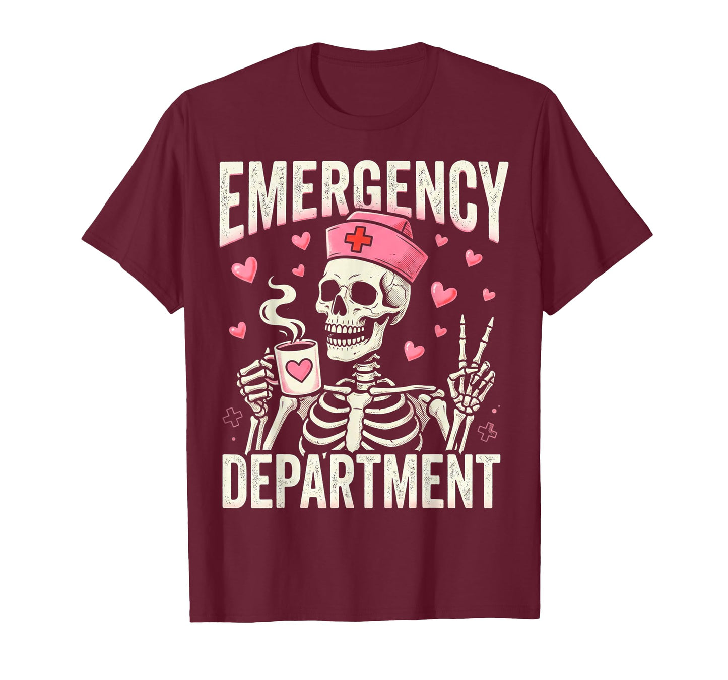 Cute Emergency Department Valentine ER Valentines Nurse T-Shirt