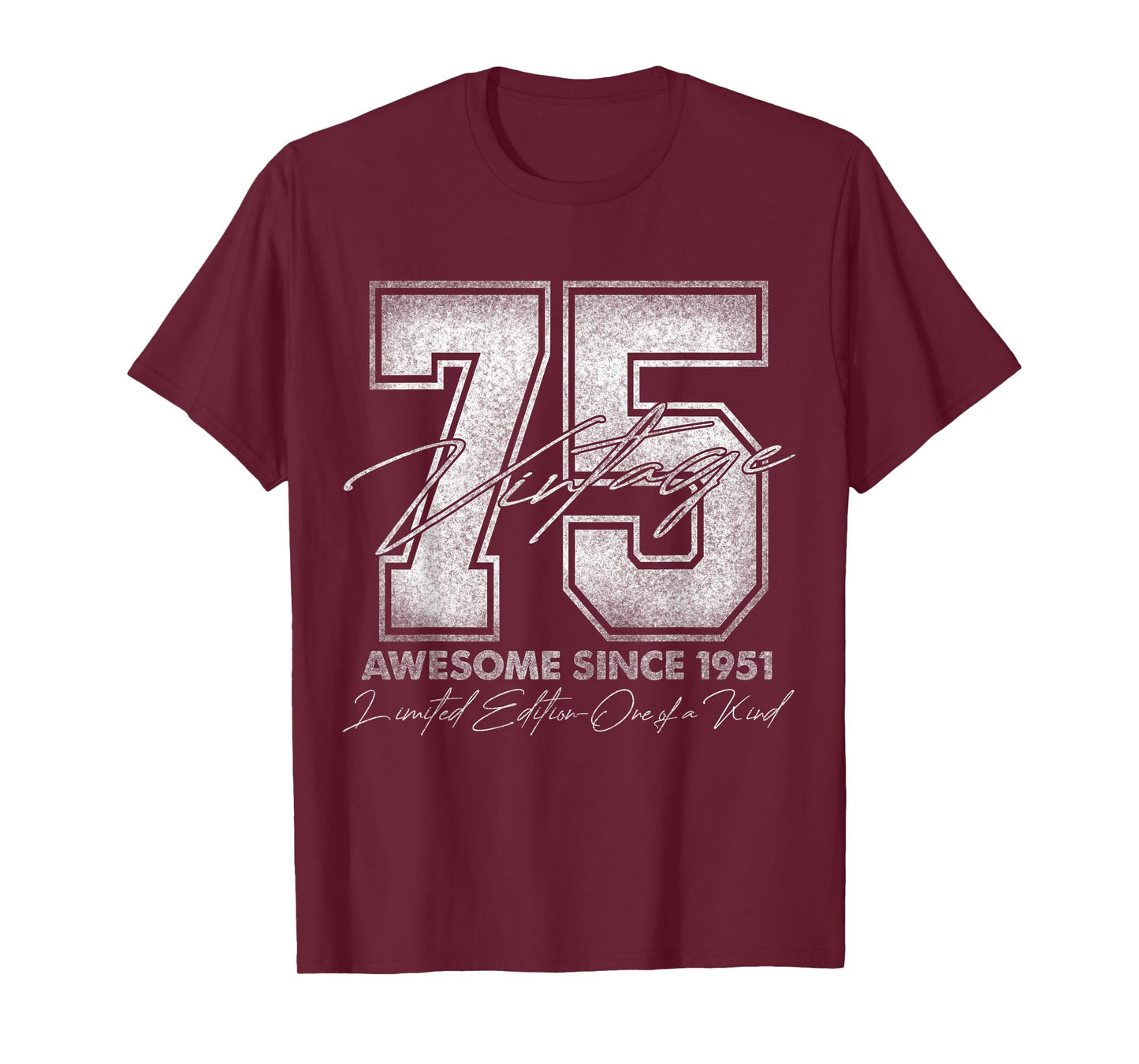 75 Year Old Gifts Vintage 1951 Limited Edition 75th Birthday T-Shirt
