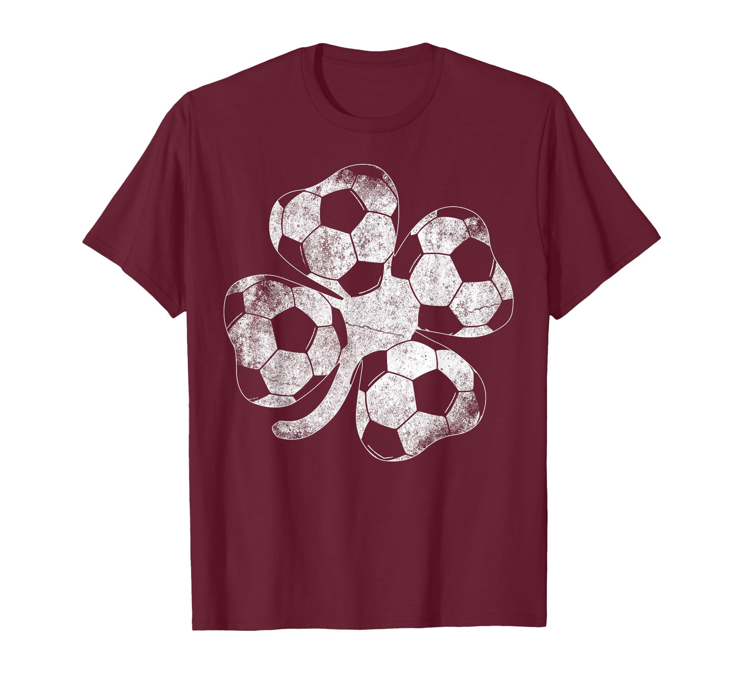 Soccer St Patricks Day Boys Girls Men Women Shamrock T-Shirt