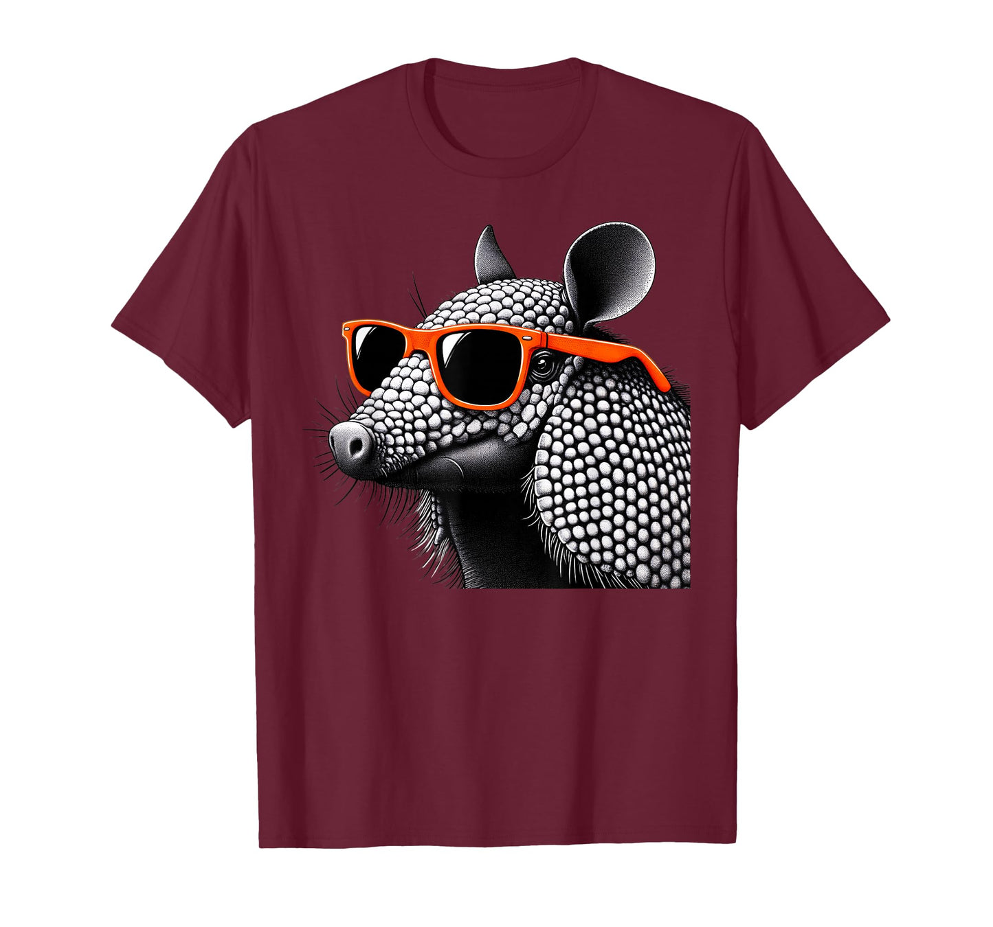 Cool Armadillo Wearing Sunglasses Graphic Art T-Shirt