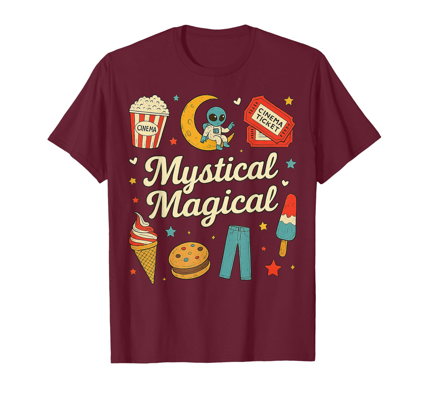 Mystical Magical Retro Aesthetic Space Gifts Men Women Kids T-Shirt