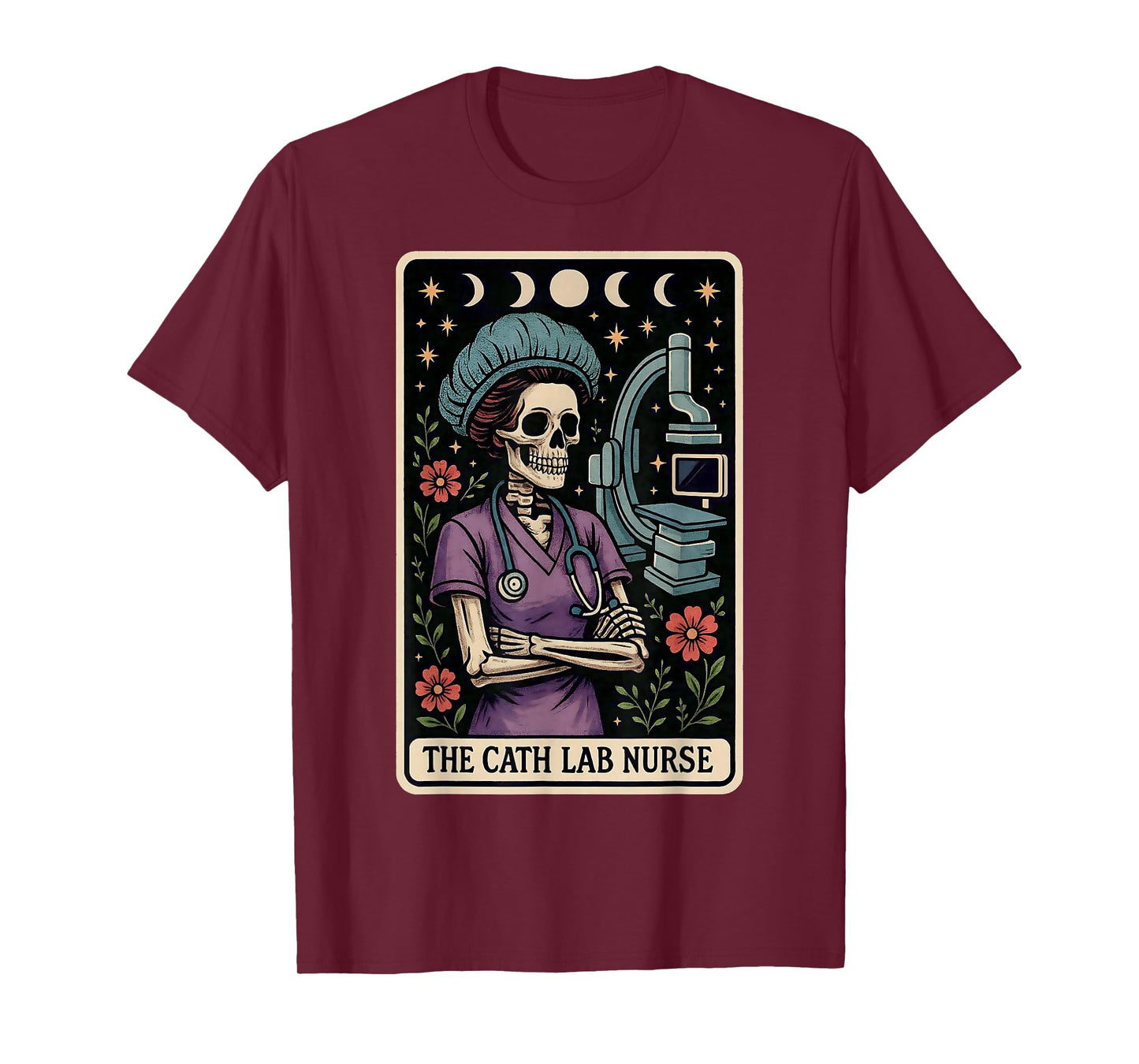 The Cath Lab Nurse Catheter Laboratory Nurse Cardiac Tarot T-Shirt