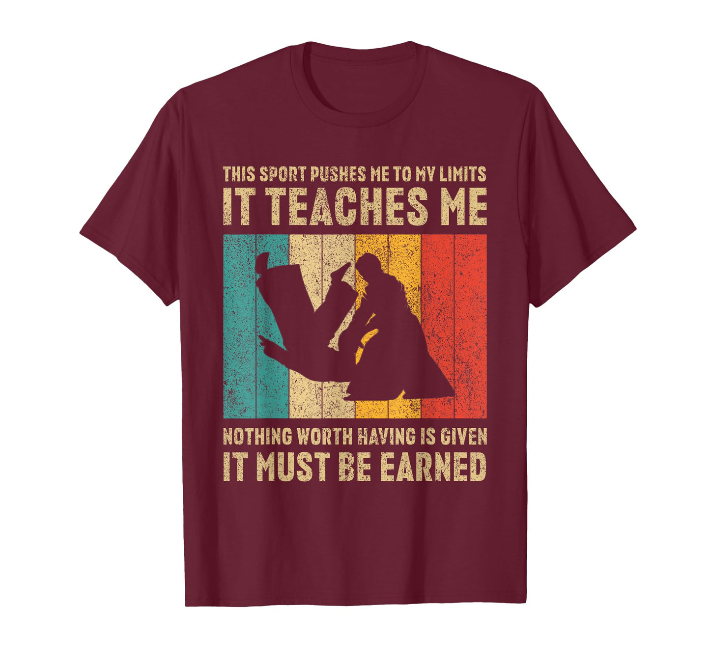 It Must Be Earned Vintage Aikido Martial Arts Mens Womens T-Shirt