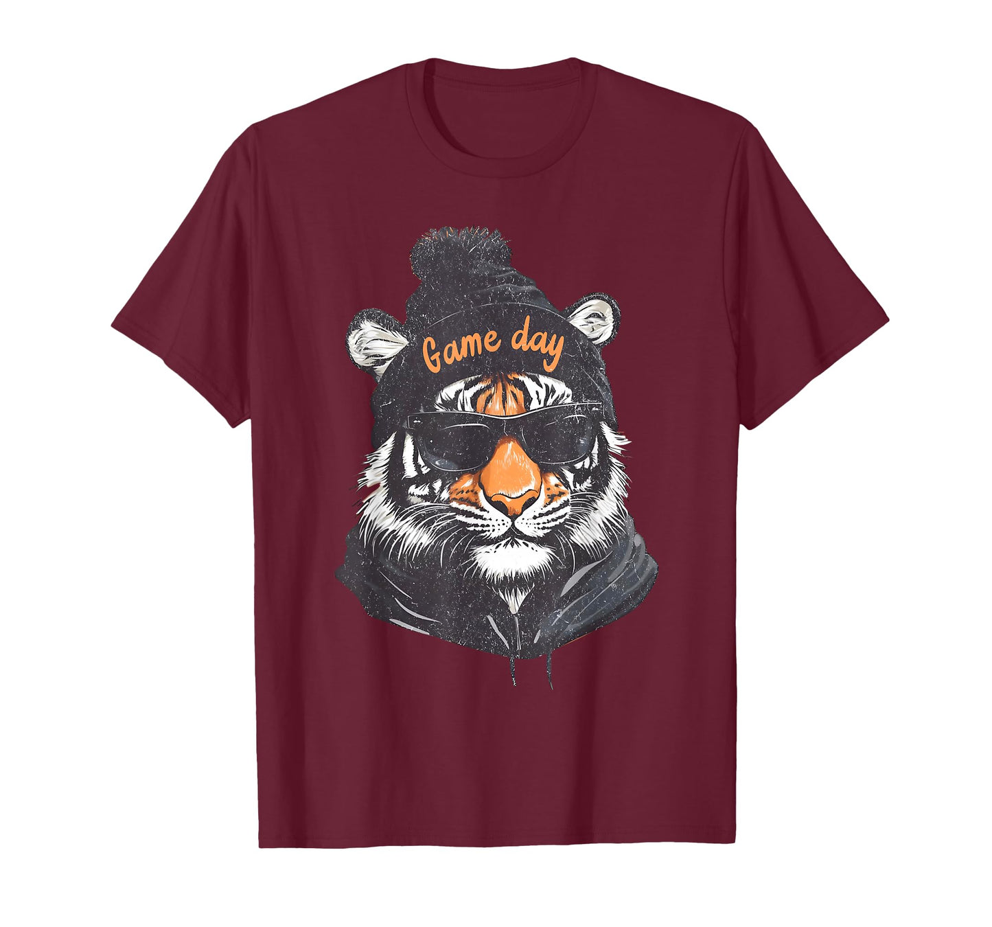 Touchdown American Football Game Day Thanksgiving Tiger Cool T-Shirt