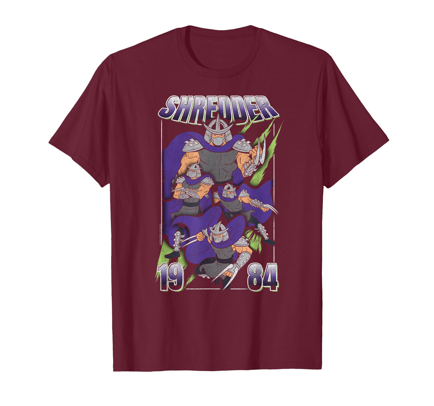 Teenage Mutant Ninja Turtles Shredder Poses 1984 Retro T-Shirt