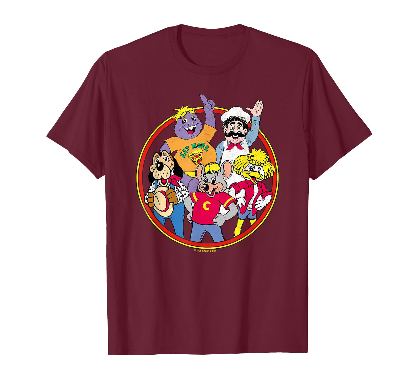 Chuck E. Cheese Vintage Friends Group Shot T-Shirt