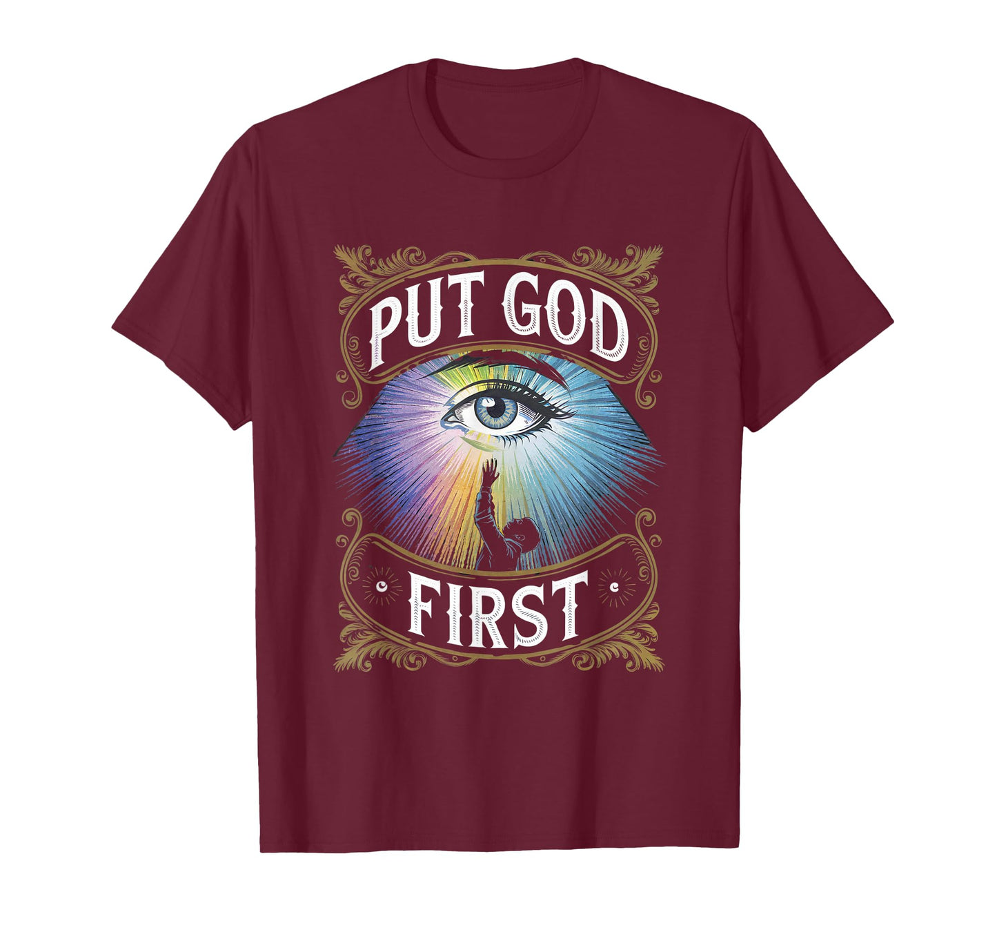 Put God First Christian Faith Inspirational Religious Spirit T-Shirt