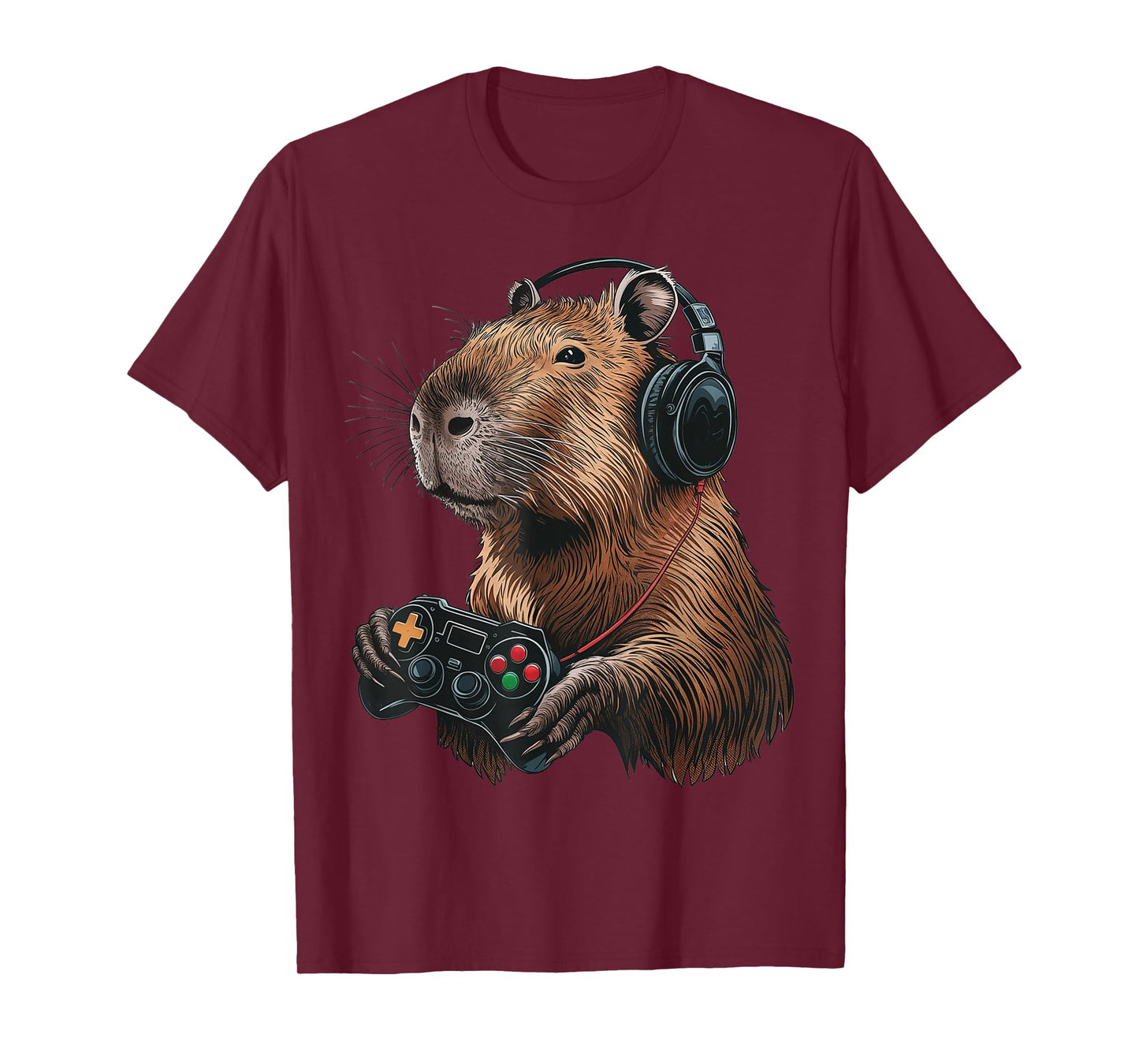 Capybara Gamer: Funny Capybara Gamer Video Game Silly T-Shirt