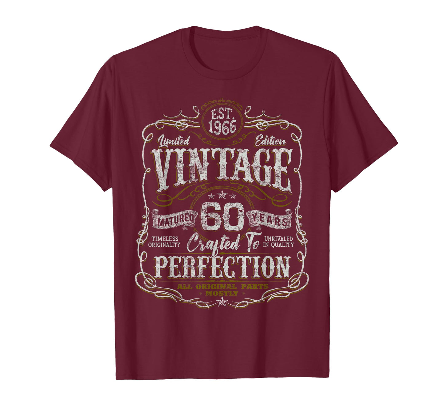 Vintage 1966 Limited Edition Shirt 60 Year Old 60th Birthday T-Shirt