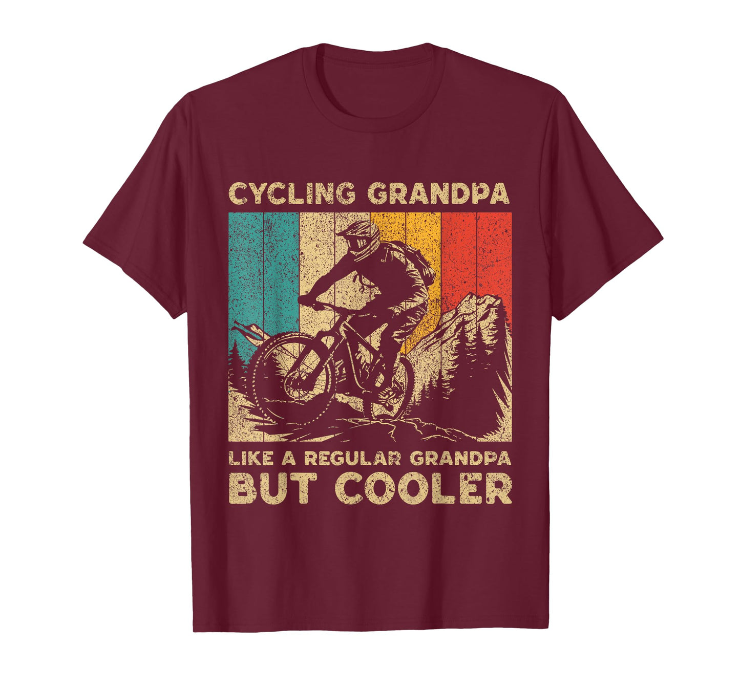 Cycling Grandpa Bicycle Riding Cyclist Mens T-Shirt