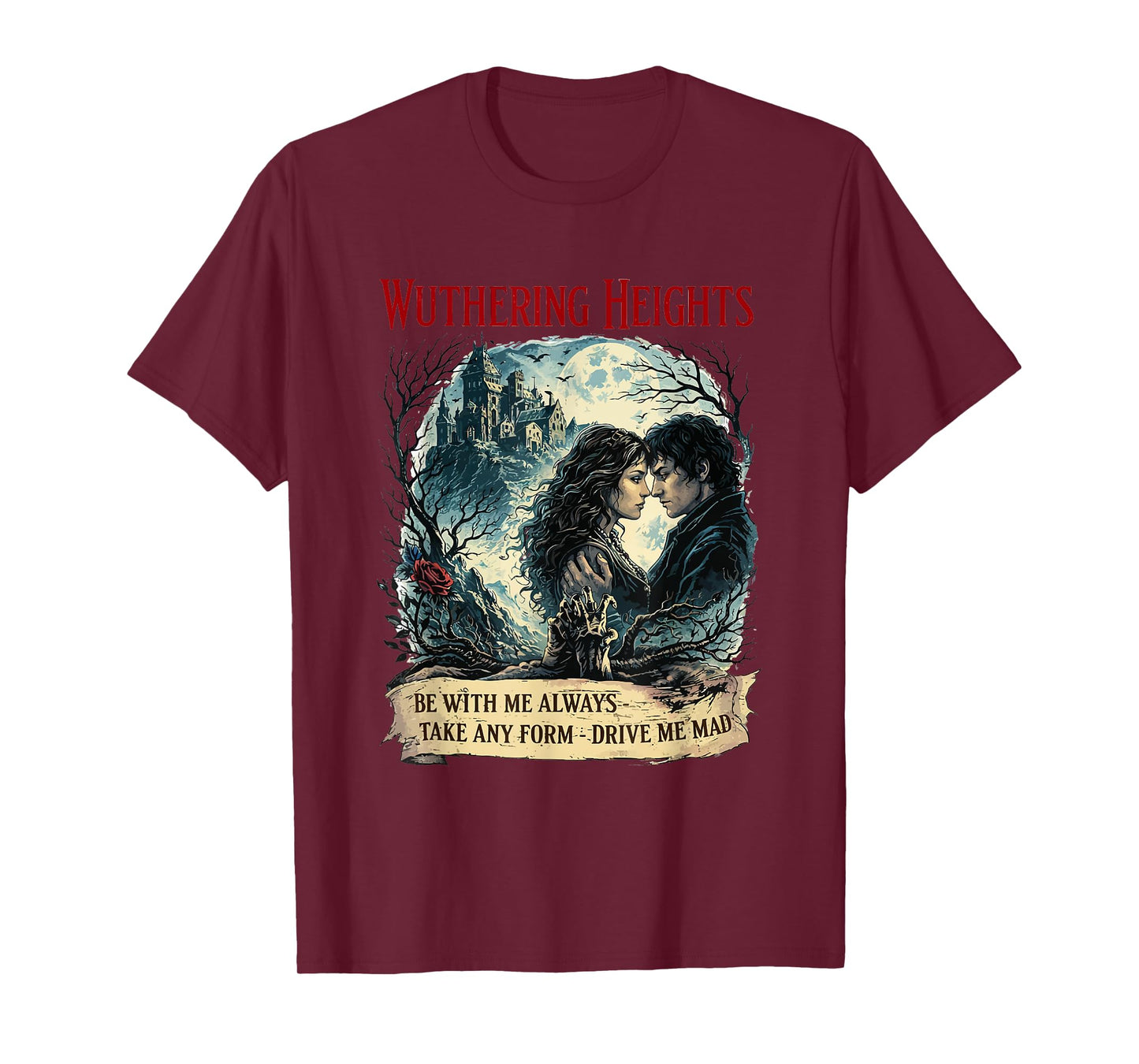 Wuthering Heights Gothic Book Lover Classic Literature T-Shirt