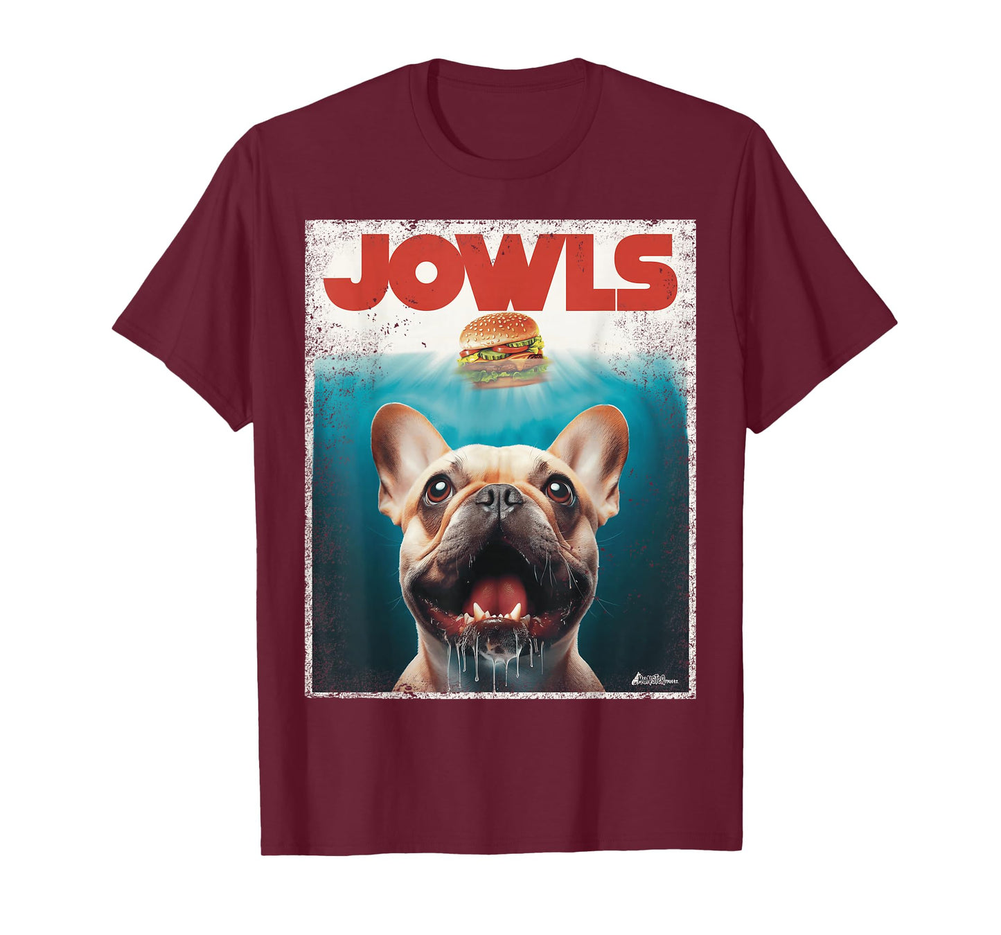 Funny Tan Frenchie Jowls, Fawn French Bulldog Mom Top, Dad T-Shirt