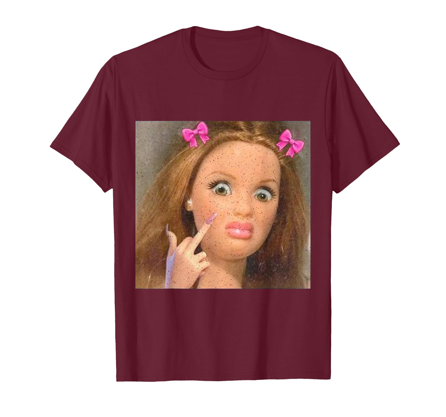 Funny Doll Face Meme T-Shirt