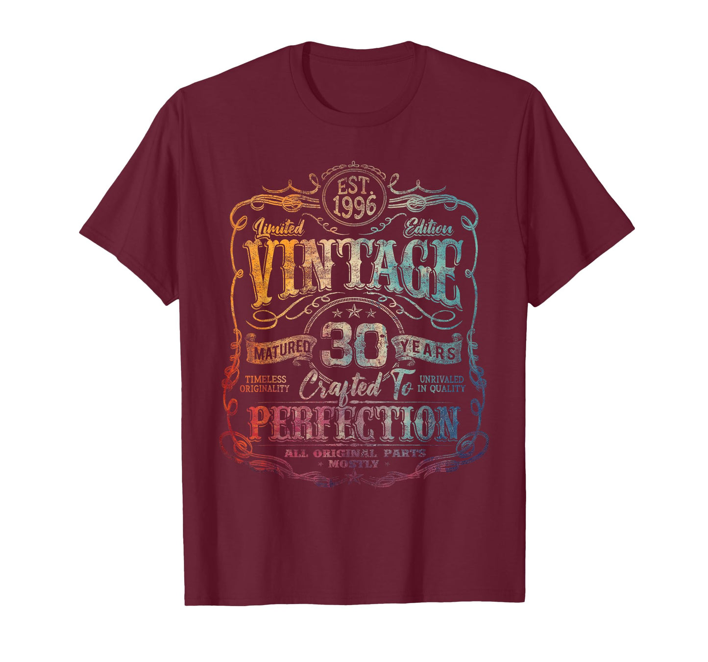 Vintage 1996 Limited Edition Shirt 30 Year Old 30th Birthday T-Shirt