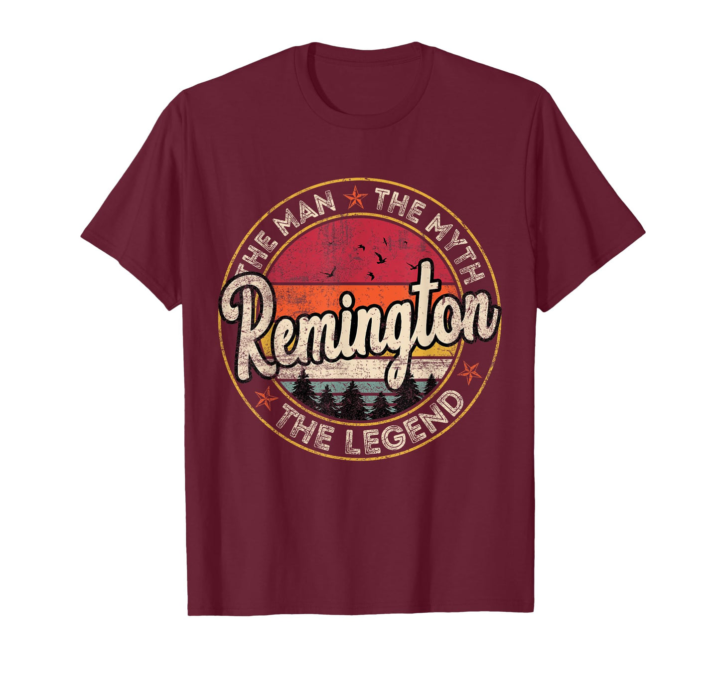 Remington The Man The Myth The Legend Personalized Name T-Shirt