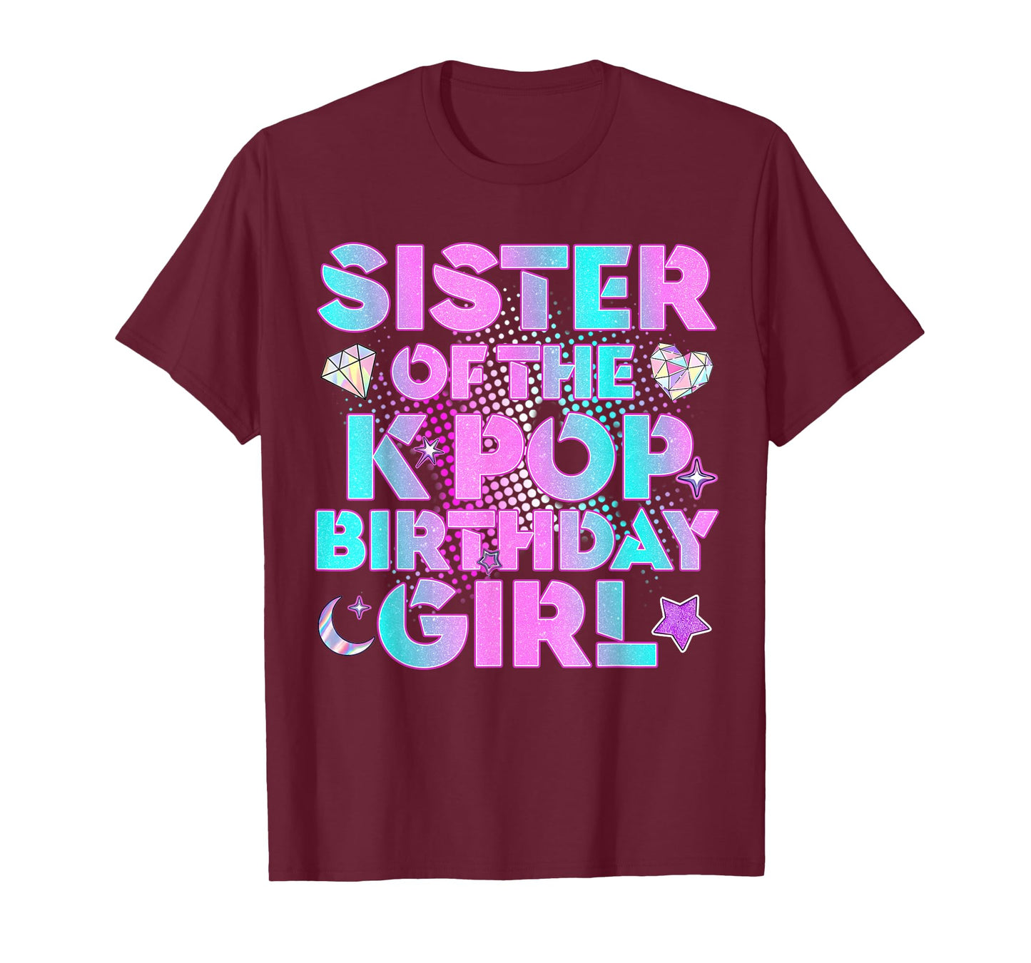 Sis of The K-Pop Birthday Girl Matching Family Big Sis Kids T-Shirt