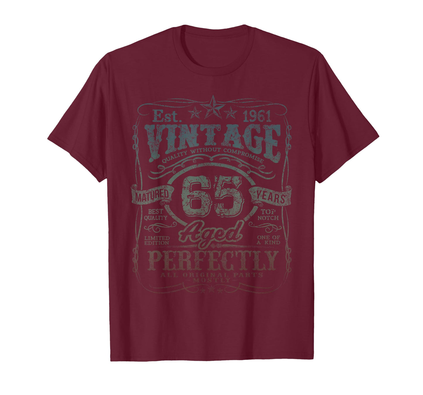 Vintage 1961 Limited Edition Shirt 65 Year Old 65th Birthday T-Shirt