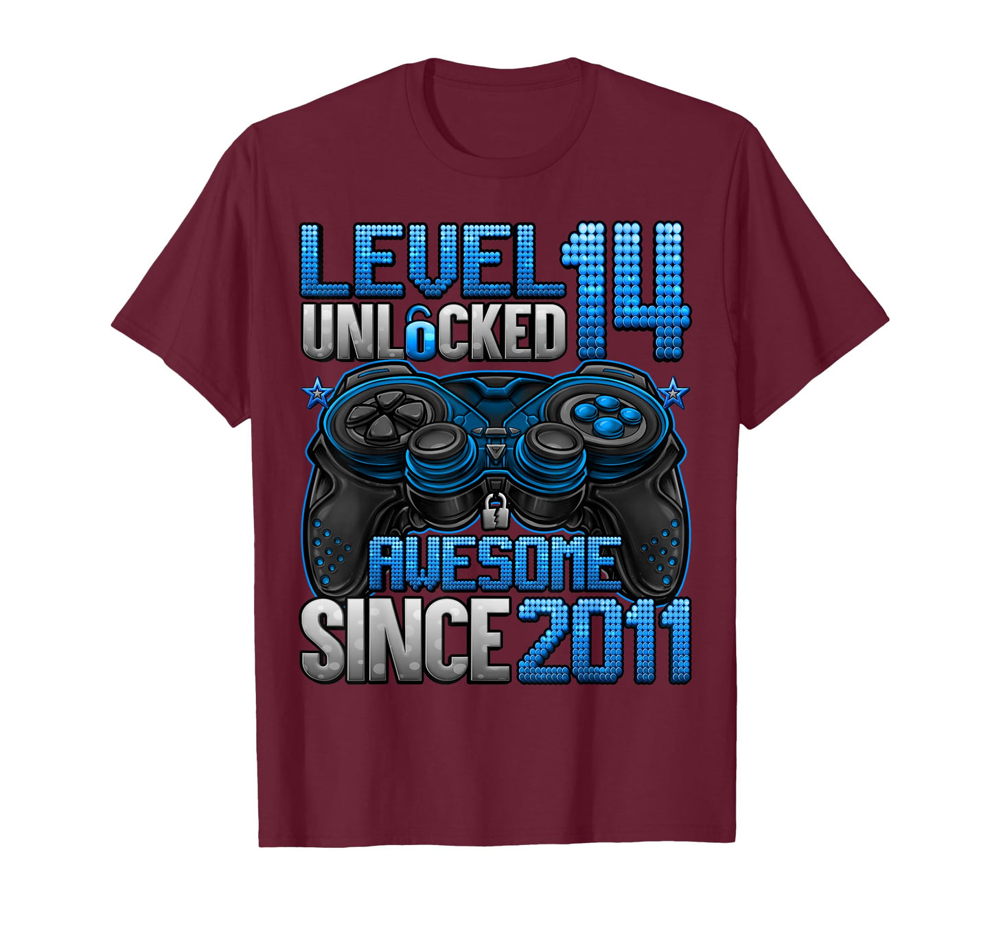 Level 14 Unlocked 14 Year Old Gifts Boys 14th Birthday Boy T-Shirt