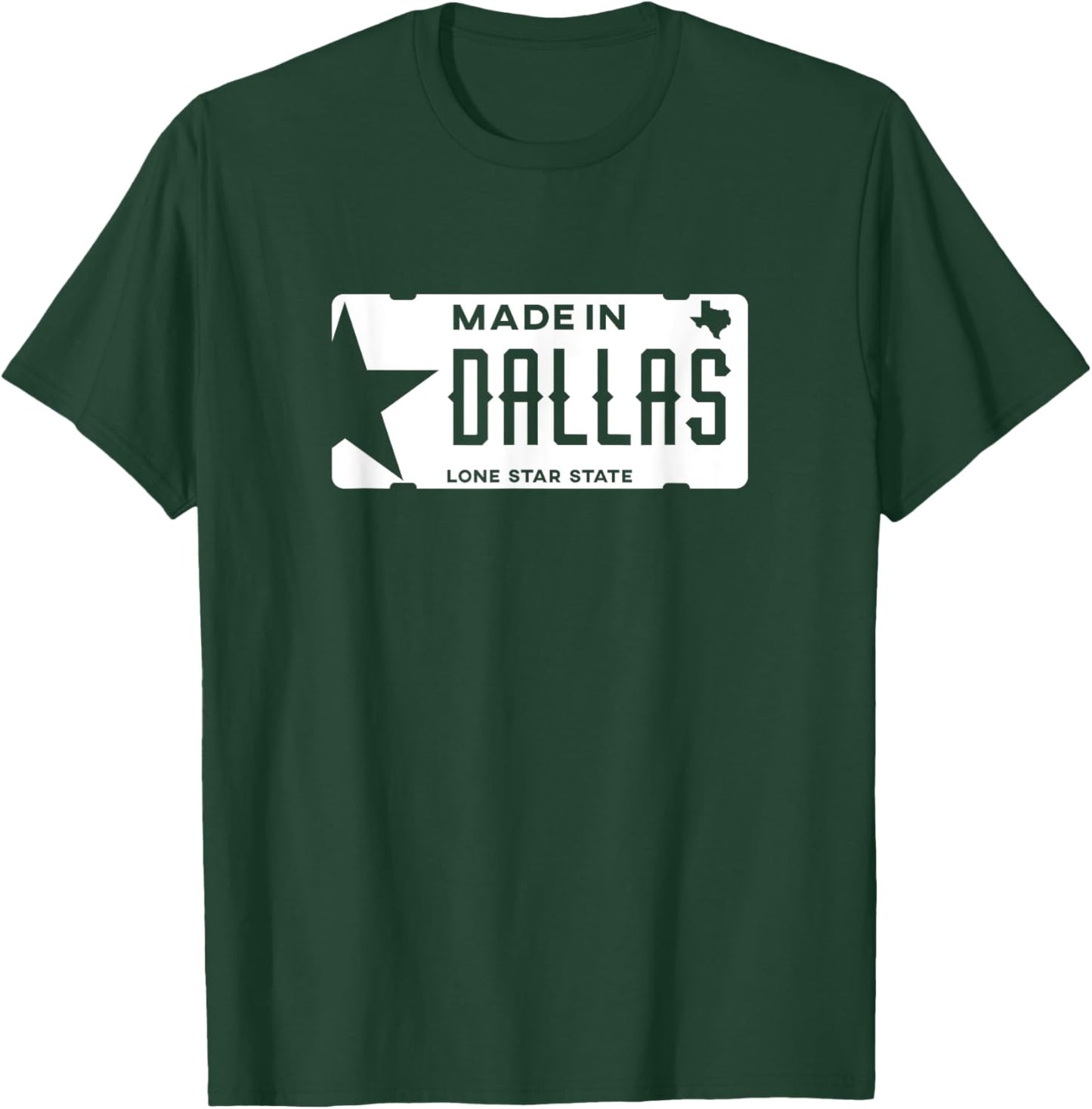 Made in Dallas Texas The Big D Born and Bred T-Shirt - T-Shirt | Forest