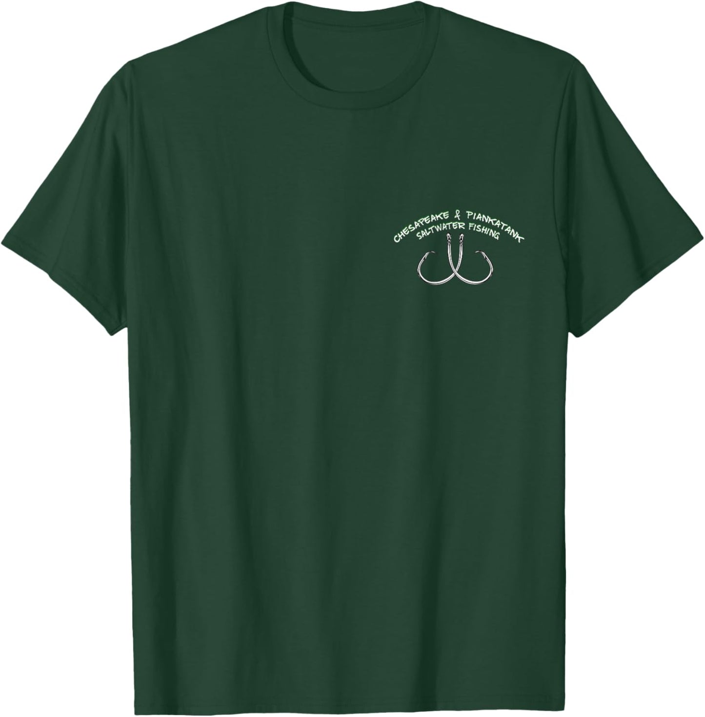 Piankatank River Chesapeake Bay Red Drum Fishing T-Shirt - T-Shirt | Forest
