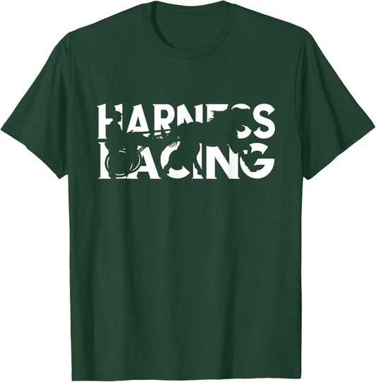 Harness Racing Horse Racer Trotting Horse Racing Equitation T-Shirt - T-Shirt | Forest