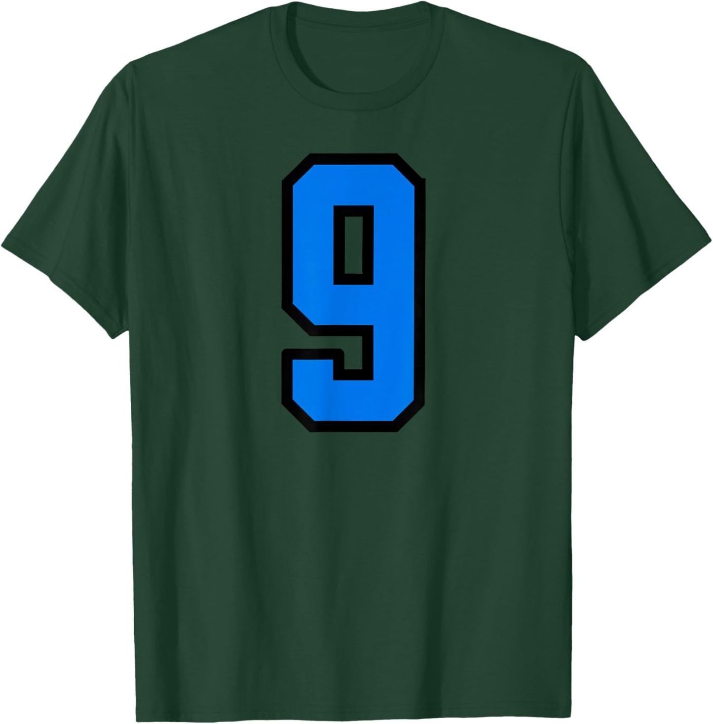 Blue Black Number 9 T-Shirt - T-Shirt | Forest