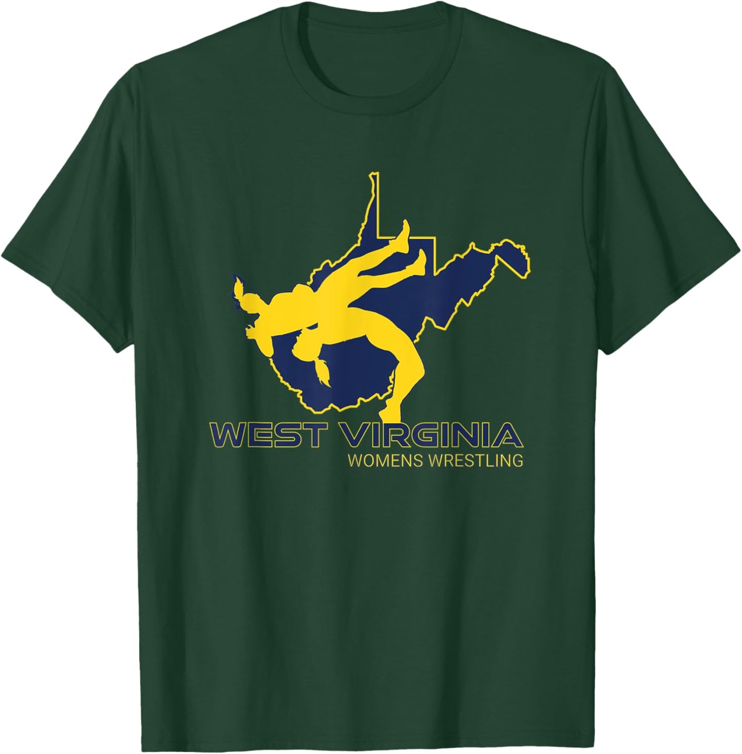 West Virginia Women Wrestling High School Girl Wrestler Team T-Shirt - T-Shirt | Forest