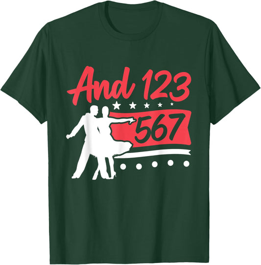 Latin Dancing Salsa Dancer And 1 2 3-5 6 7 Salsa T-Shirt - T-Shirt | Forest