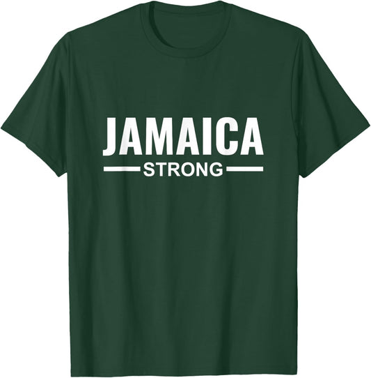 Jamaica Strong Community Strength Prayer Support T-Shirt - T-Shirt | Forest