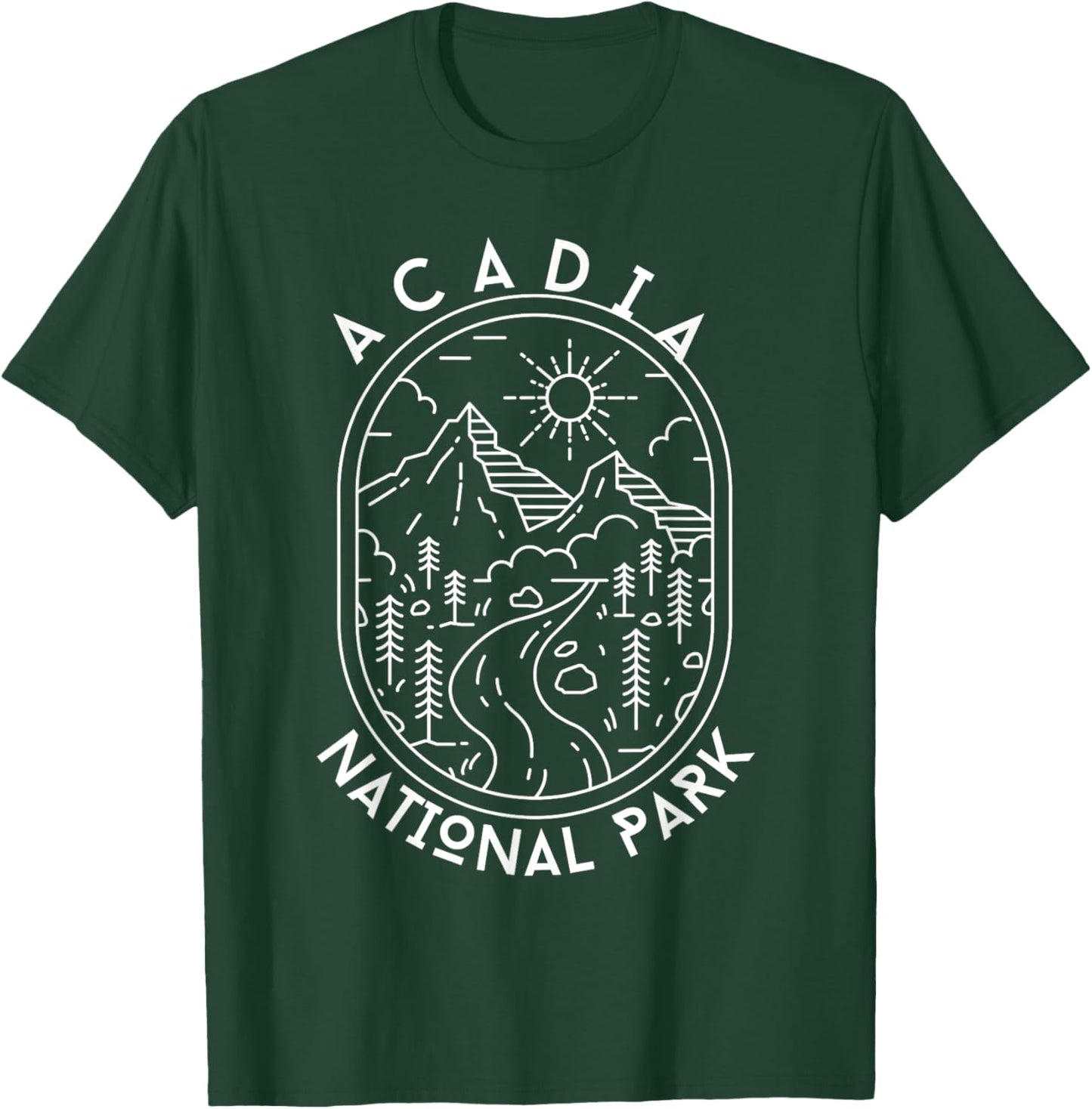 Acadia National Park Maine Nature Hike Outdoors T-Shirt - T-Shirt | Forest