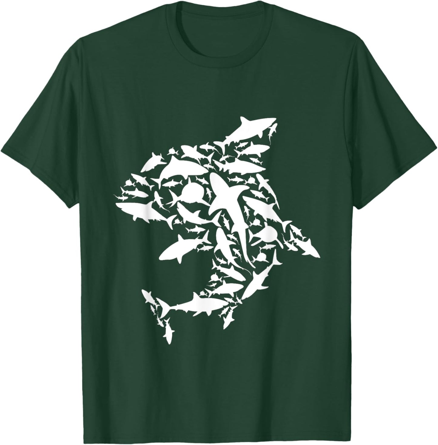 White Sharks - Marine Biologist Shark Lovers Science T-Shirt - T-Shirt | Forest