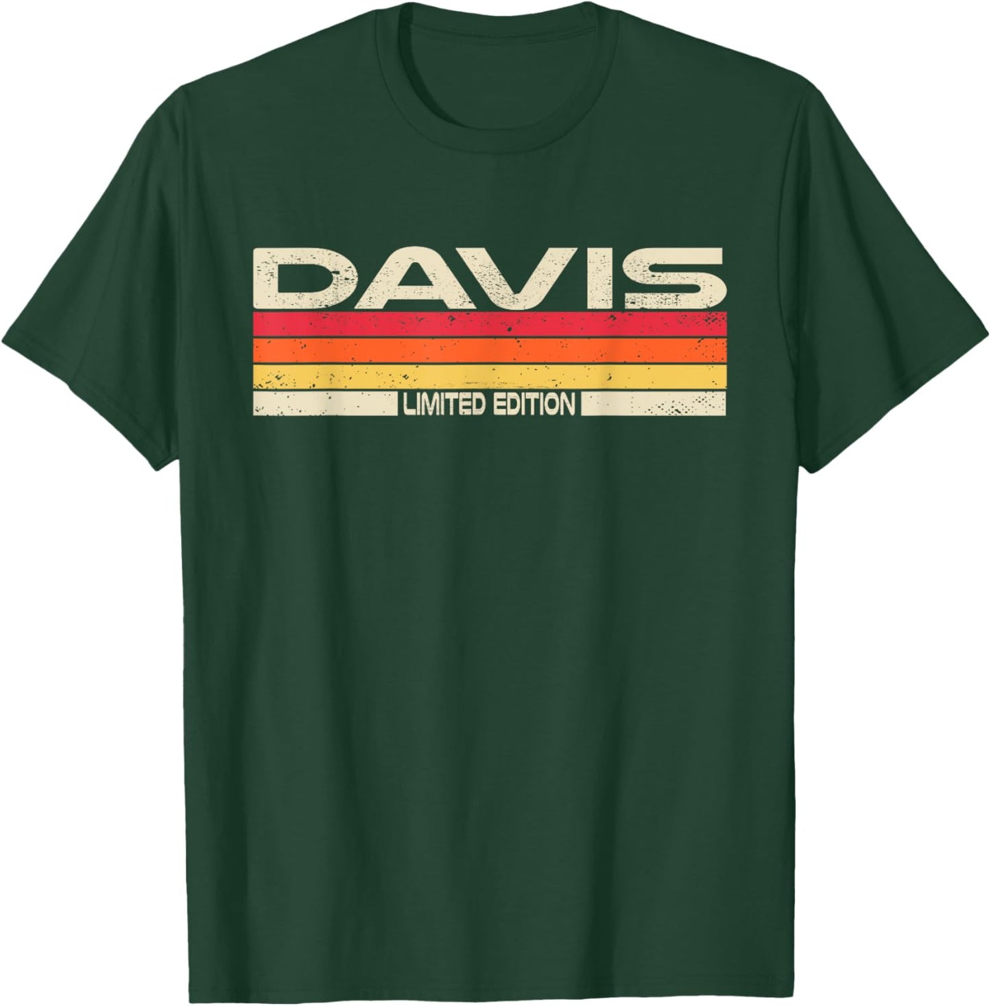 Davis Surname Birthday Family Reunion 80s 90s Sunset T-Shirt - T-Shirt | Forest