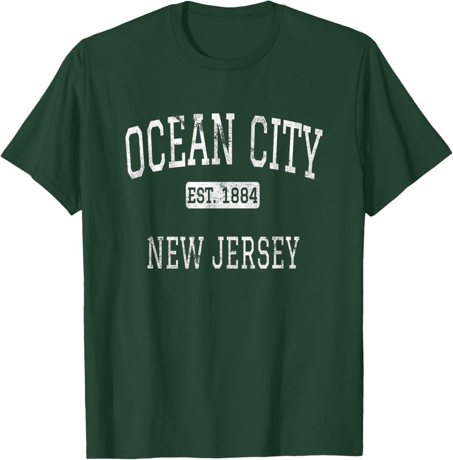 Ocean City New Jersey NJ Vintage T-Shirt - T-Shirt | Forest