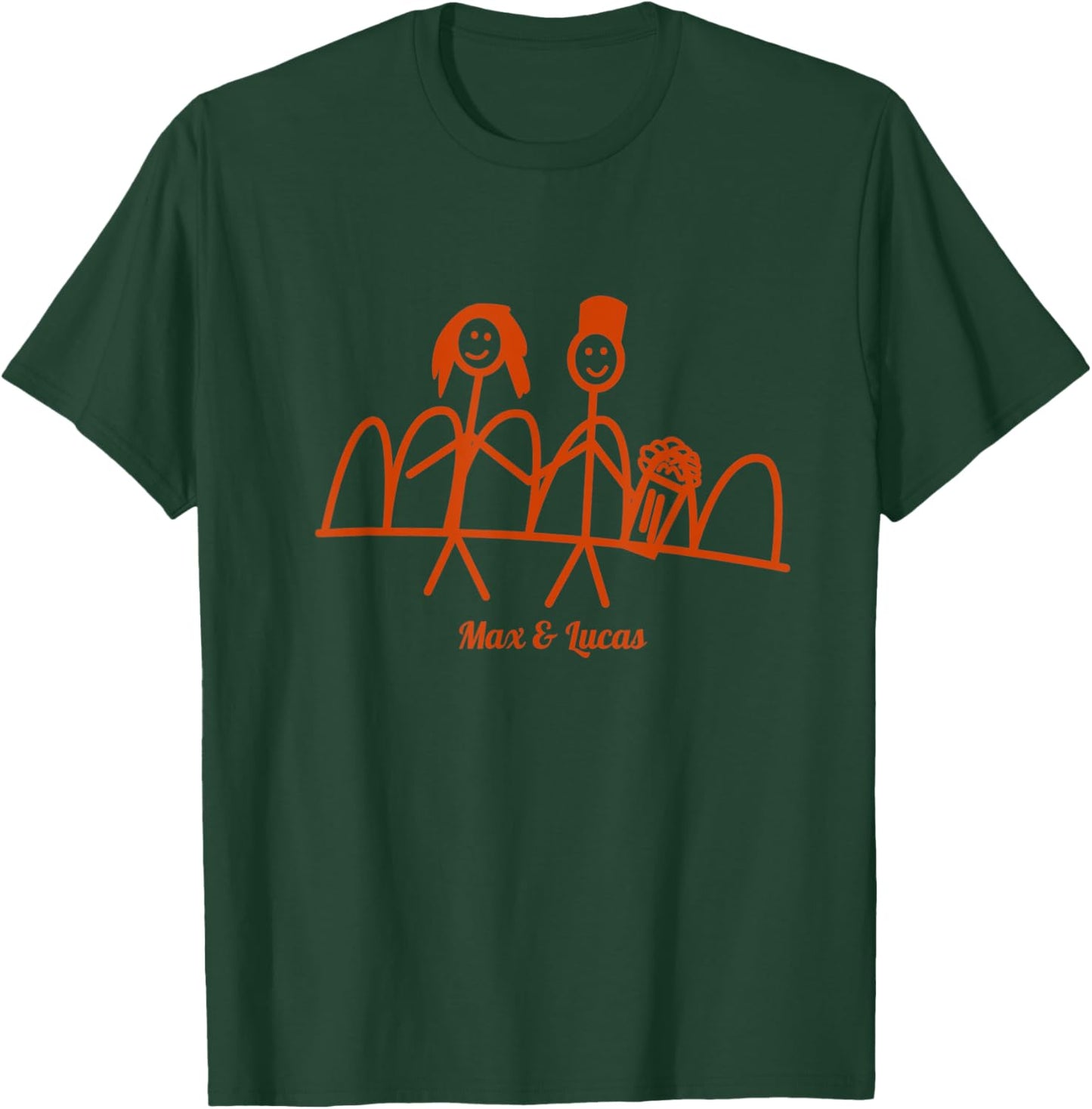 Max and Lucas Drawing ST Gift Fans T-Shirt - T-Shirt | Forest