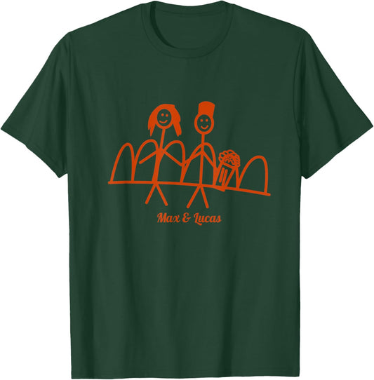 Max and Lucas Drawing ST Gift Fans T-Shirt - T-Shirt | Forest