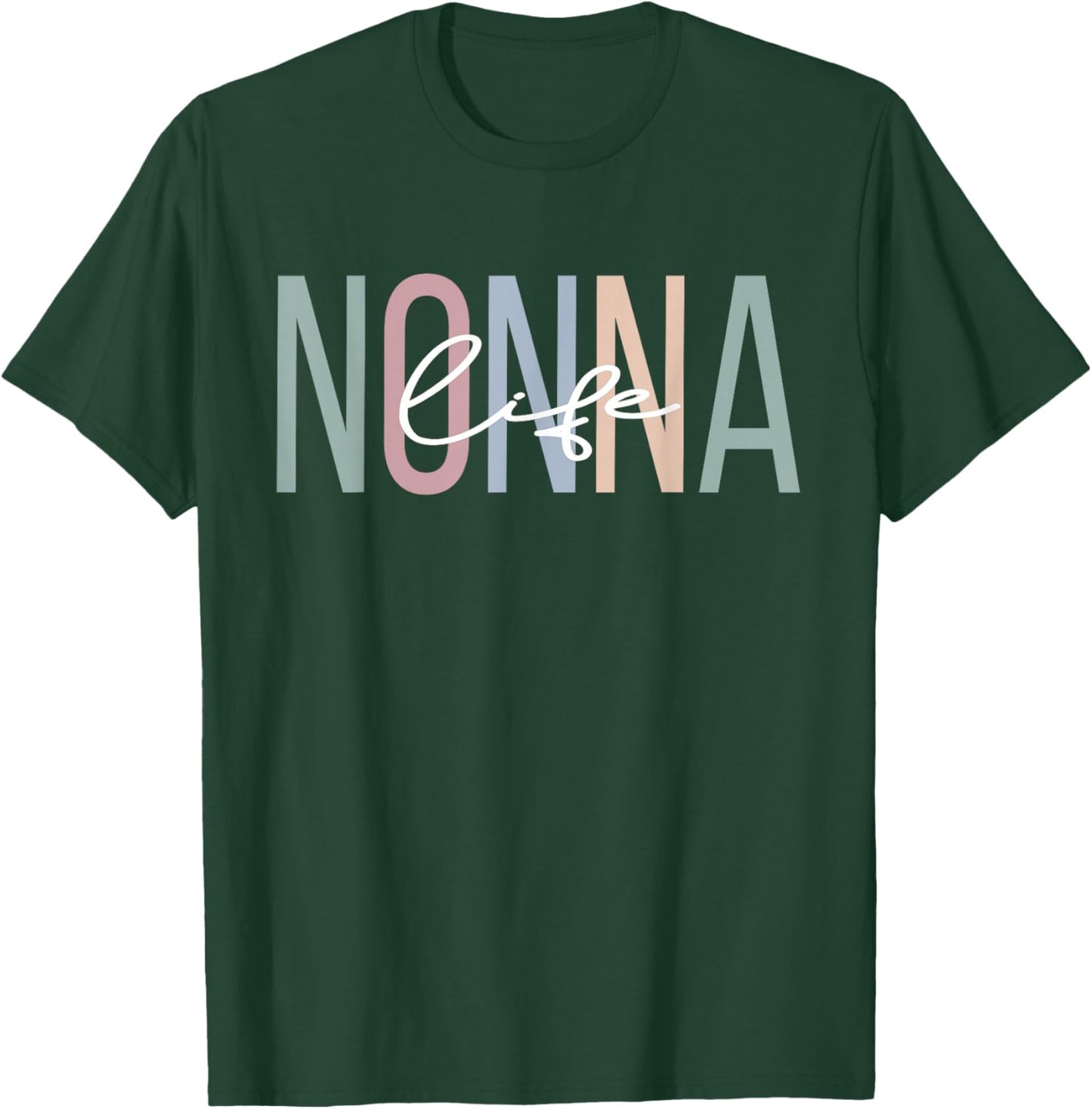 Nonna Life Nonna Grandma Boho Nonna Grandmother T-Shirt - T-Shirt | Forest