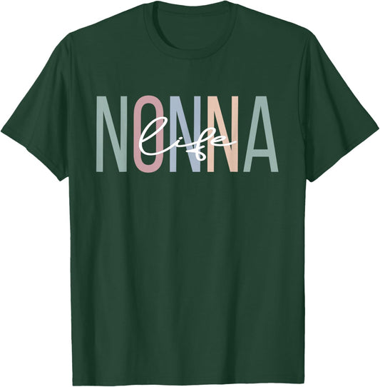 Nonna Life Nonna Grandma Boho Nonna Grandmother T-Shirt - T-Shirt | Forest