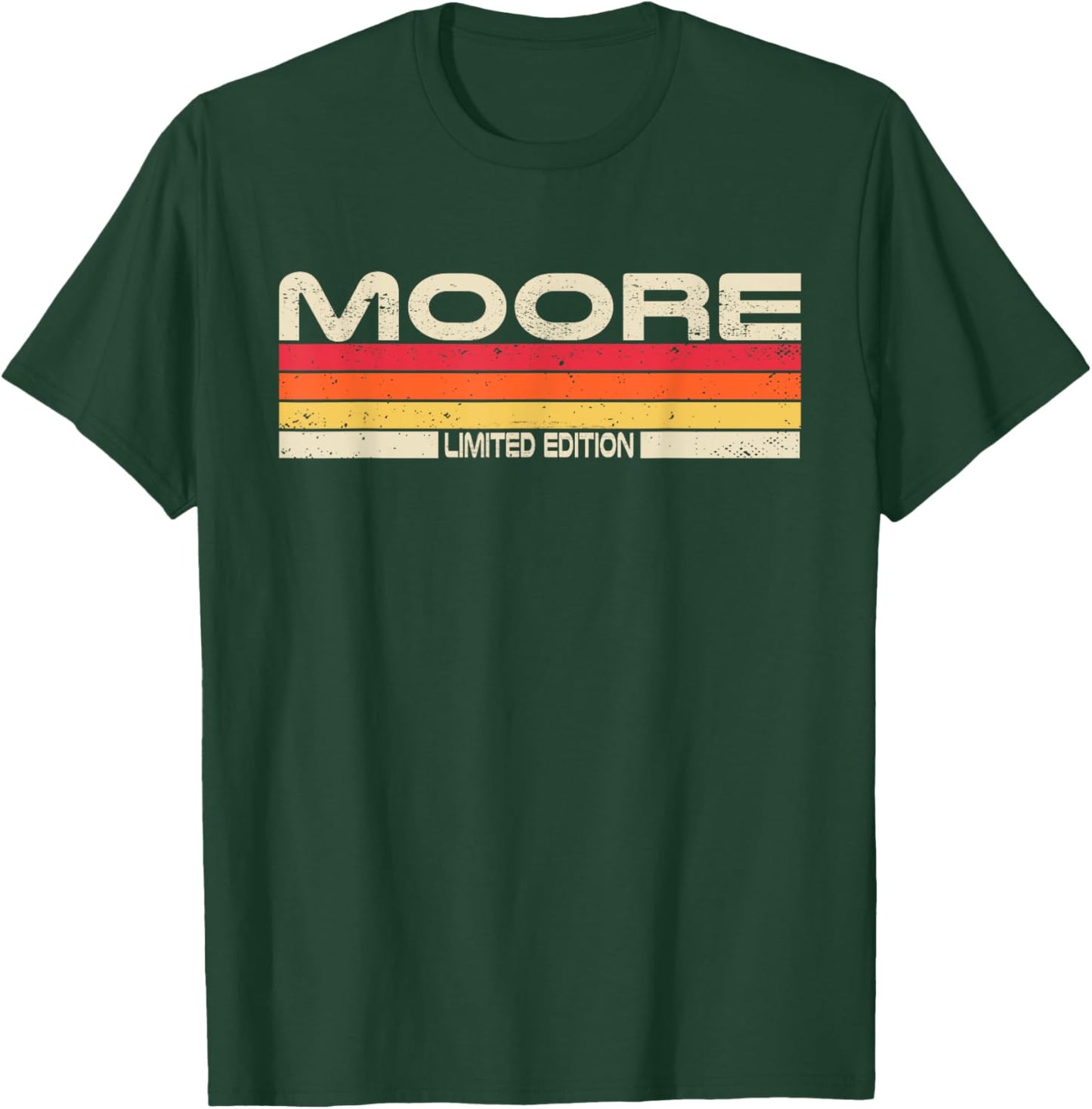Moore Surname Birthday Family Reunion 80s 90s Sunset T-Shirt - T-Shirt | Forest
