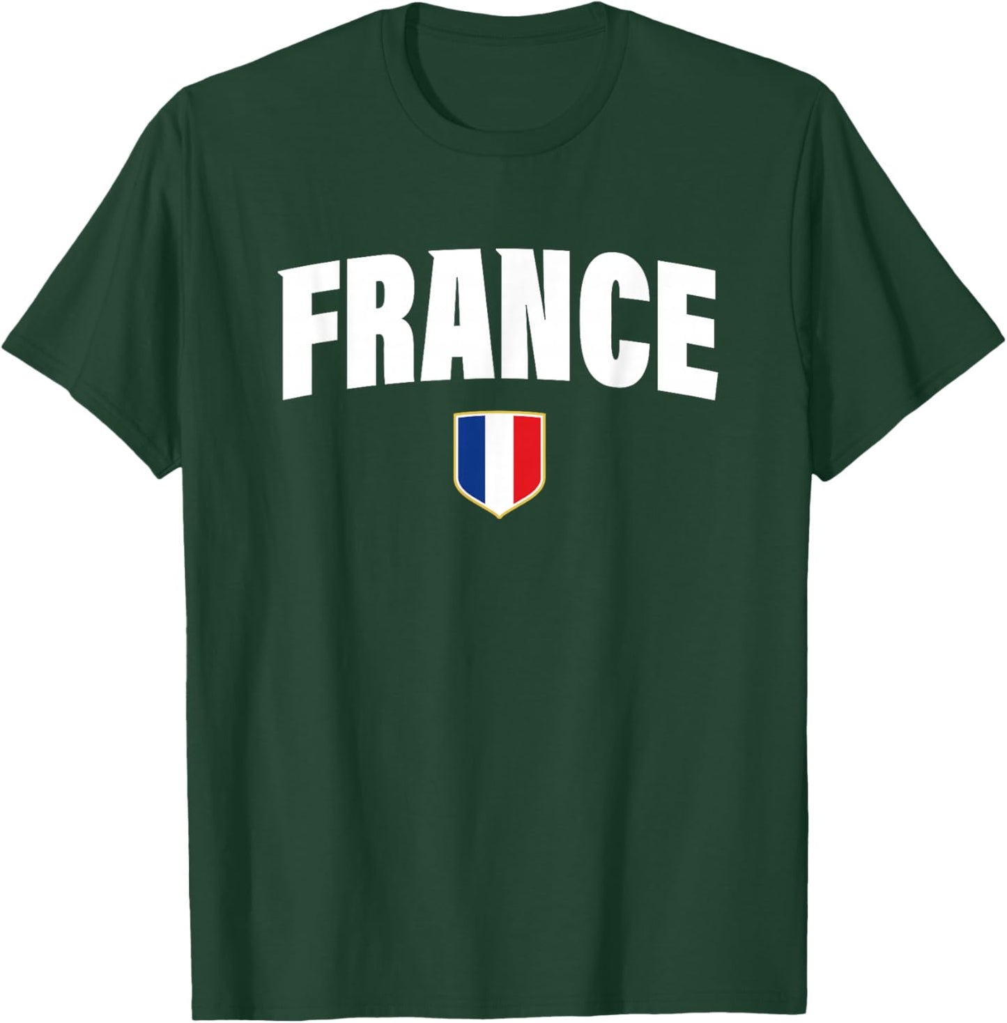 France Shirt Retro French Flag Vintage boys & girls Souvenir T-Shirt - T-Shirt | Forest