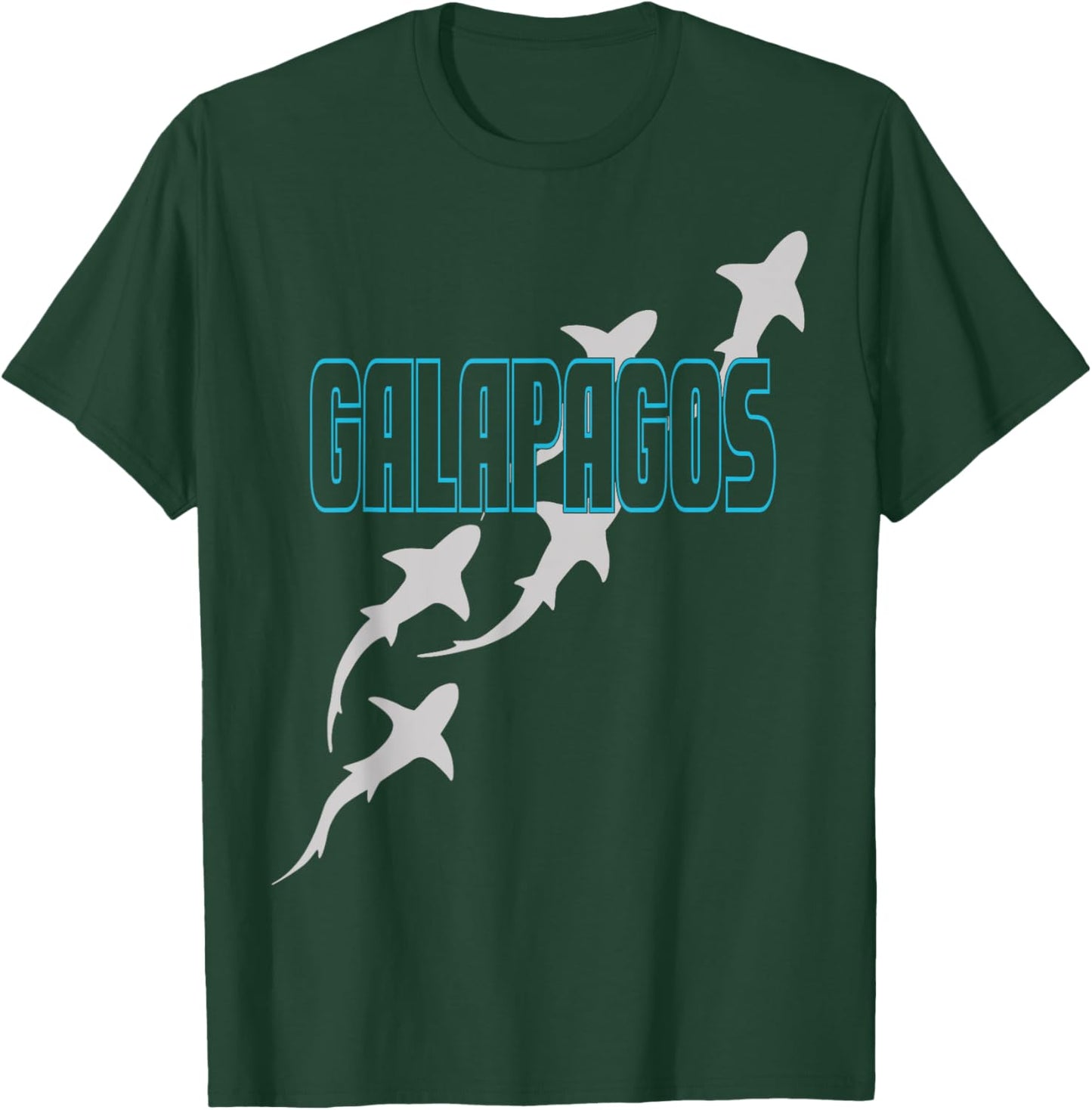 Shark Scuba Diving Galapagos, Sharks in Galapagos Islands T-Shirt - T-Shirt | Forest